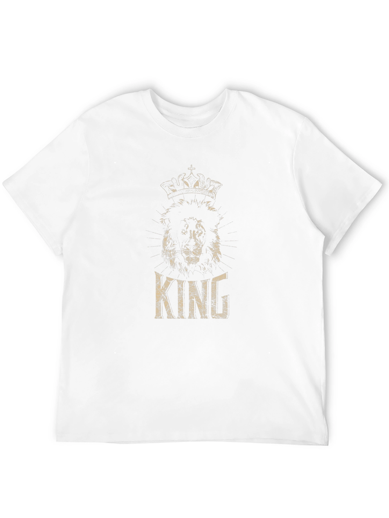 King Lion Crown Black T-Shirt
