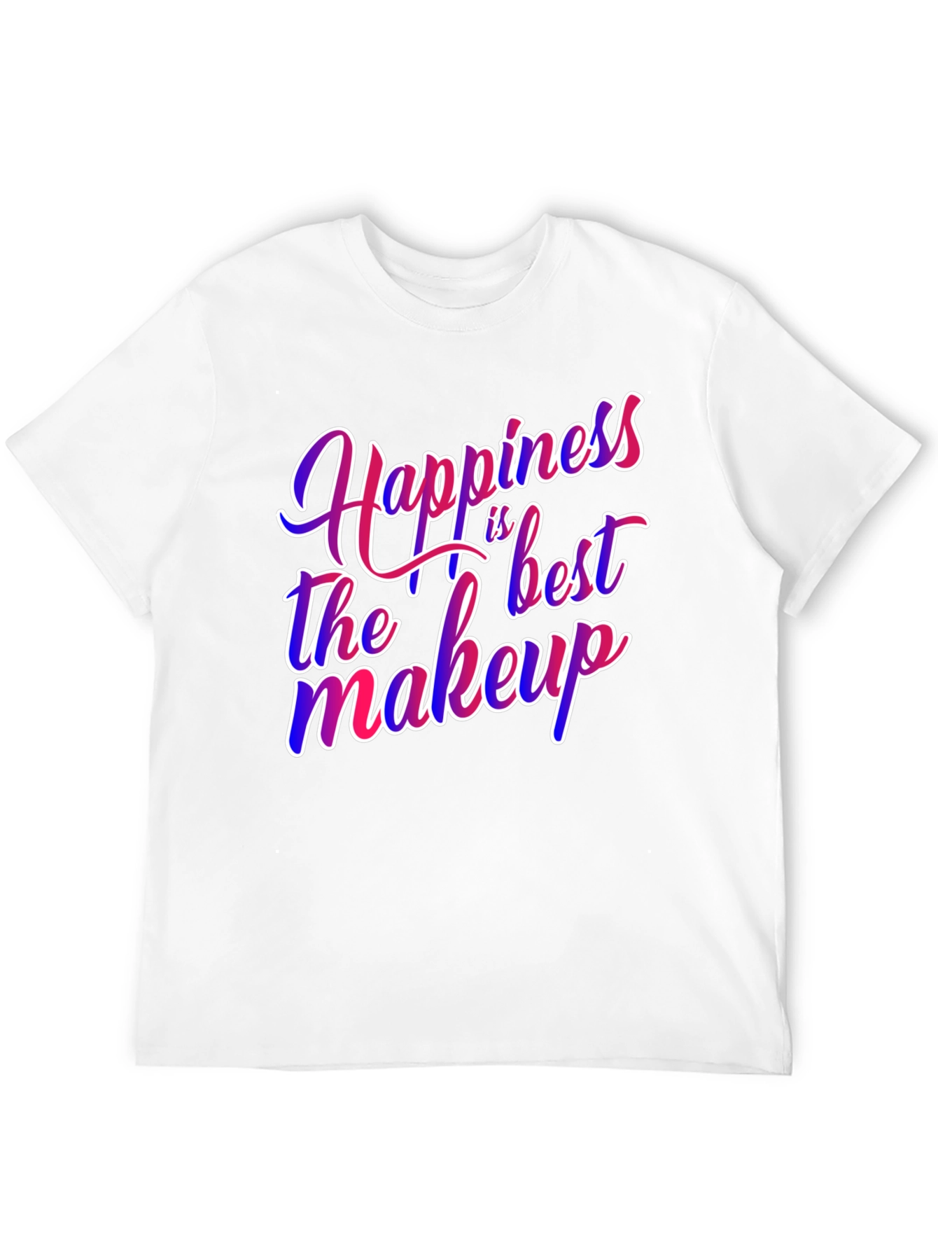 Happiness is the Best Makeup Graphic Tee