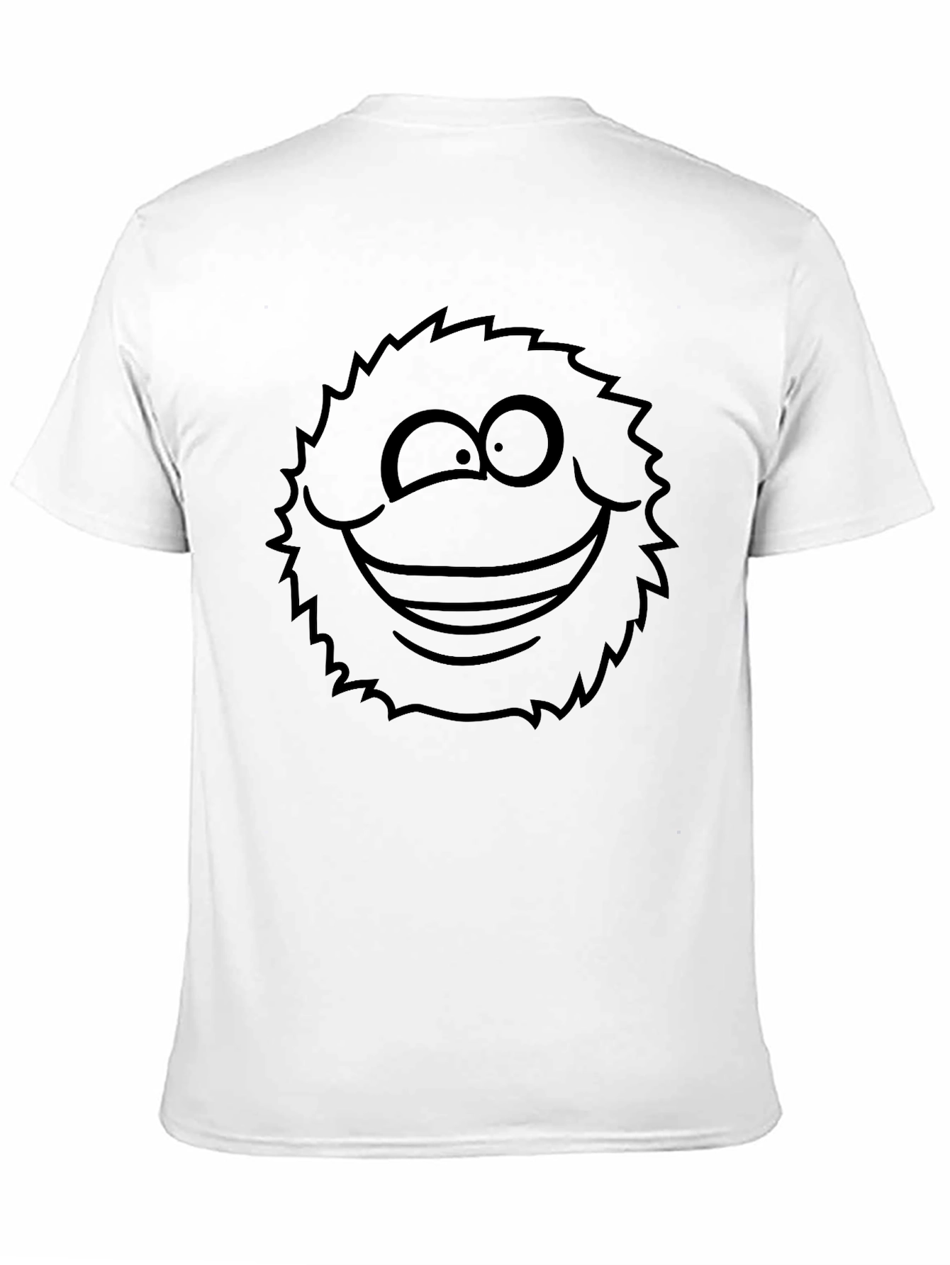 Winking Smiley Face Graphic Tee - Soft Black T-Shirt