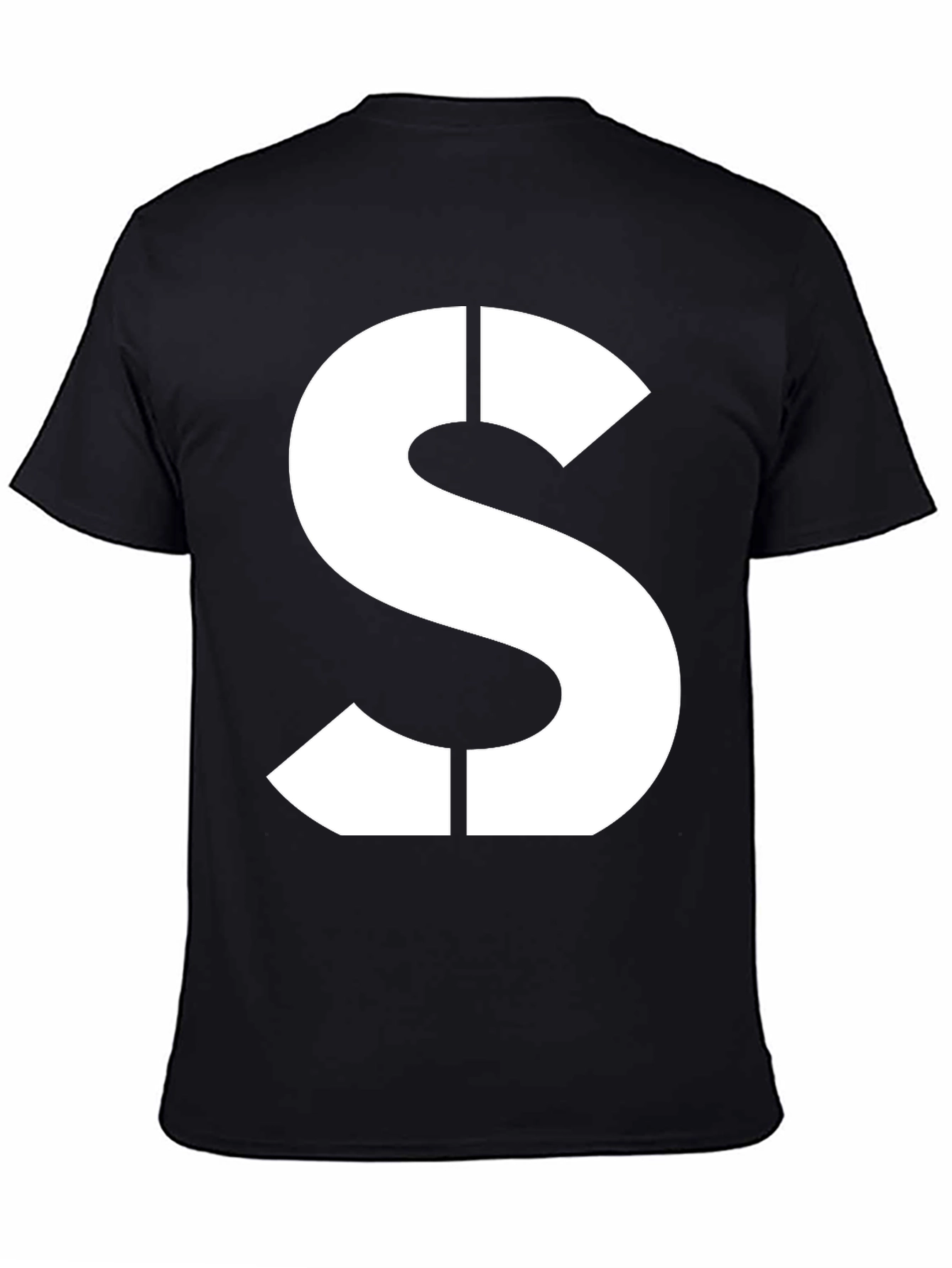 Bold S Graphic Tee - Classic Black Cotton