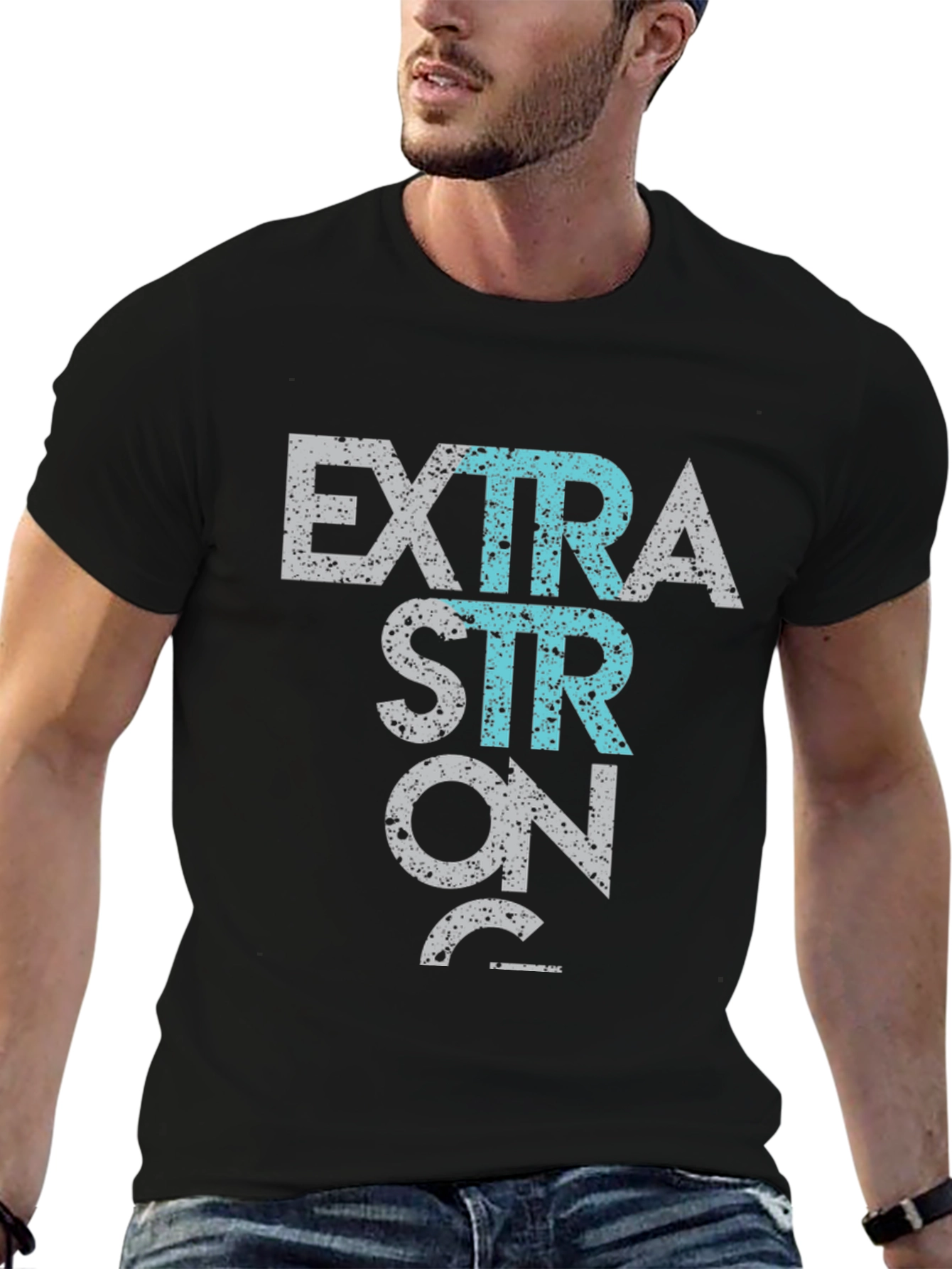 Extra Strong 28 T-Shirt - Graphic Print
