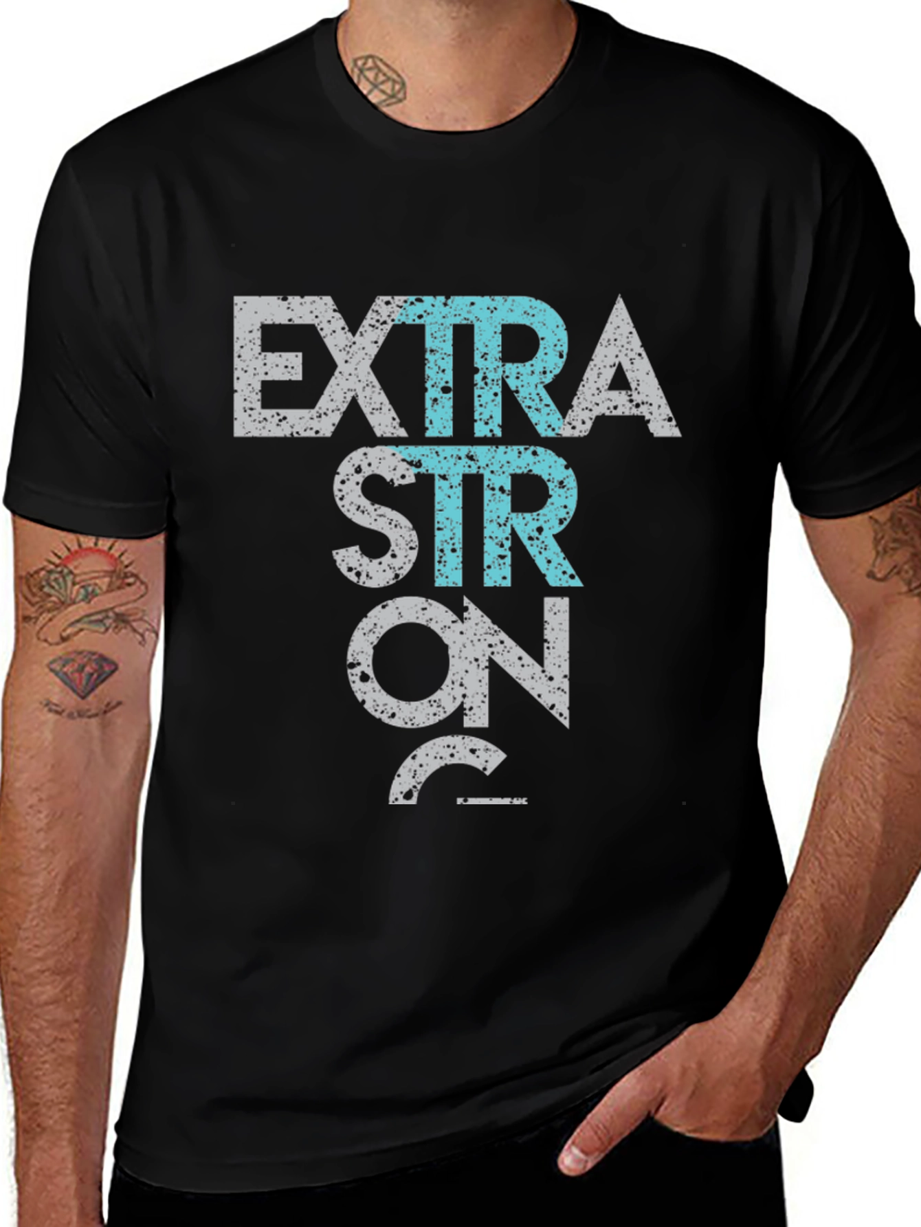 Extra Strong 28 T-Shirt - Graphic Print