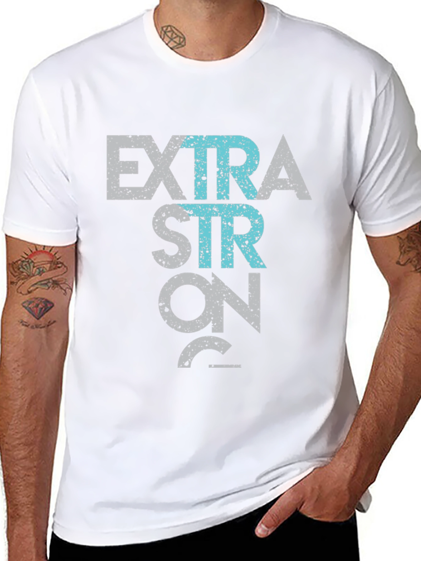 Extra Strong 28 T-Shirt - Graphic Print