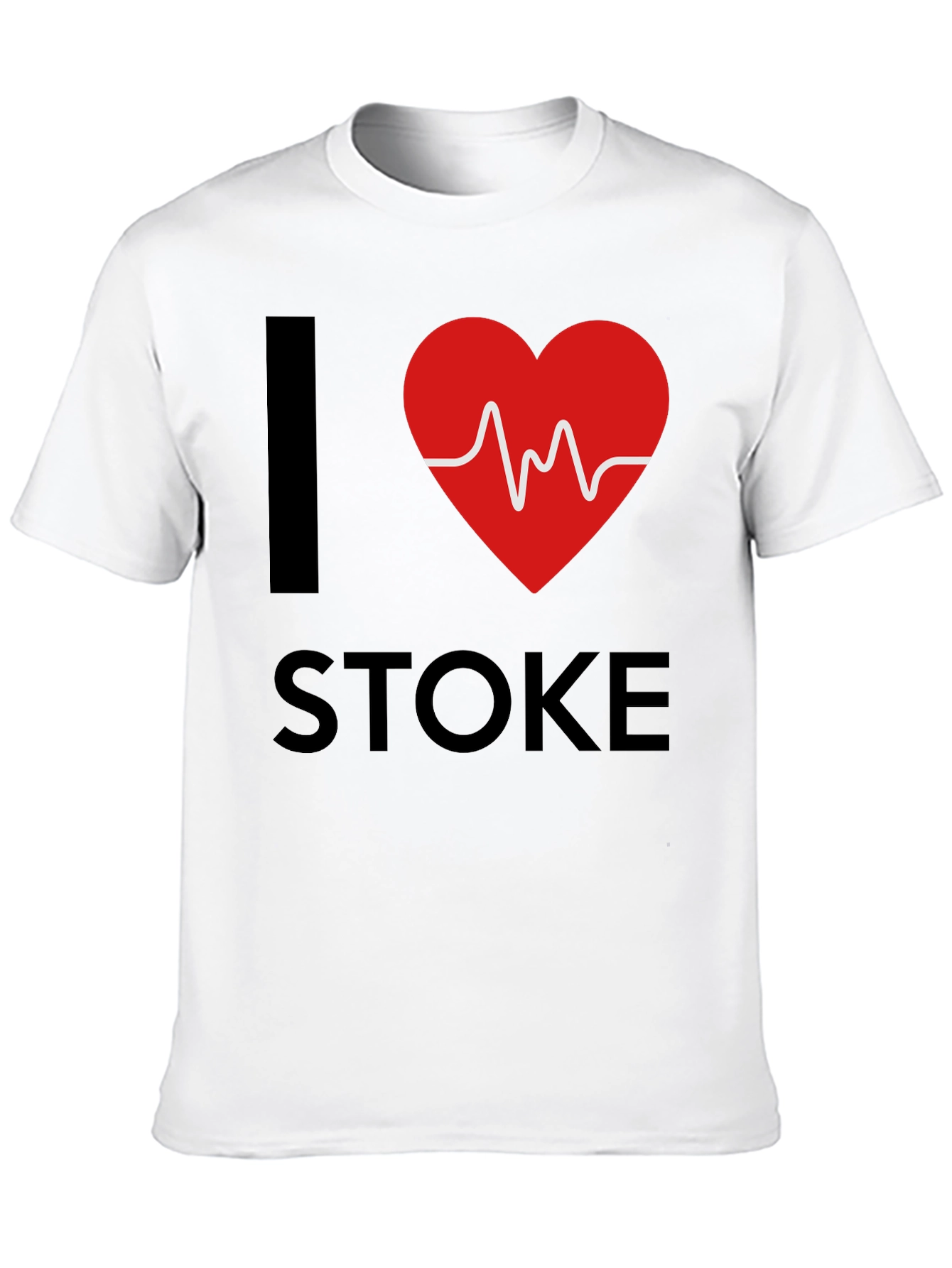 I Heart Stoke Crew Neck T-Shirt