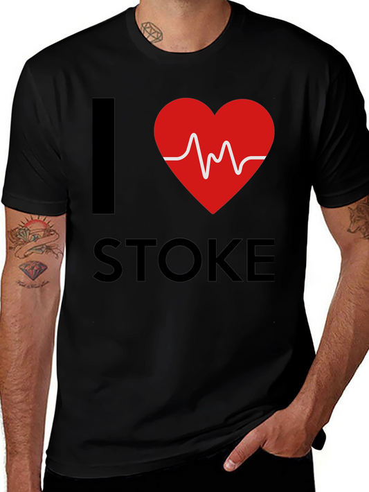 I Heart Stoke Crew Neck T-Shirt