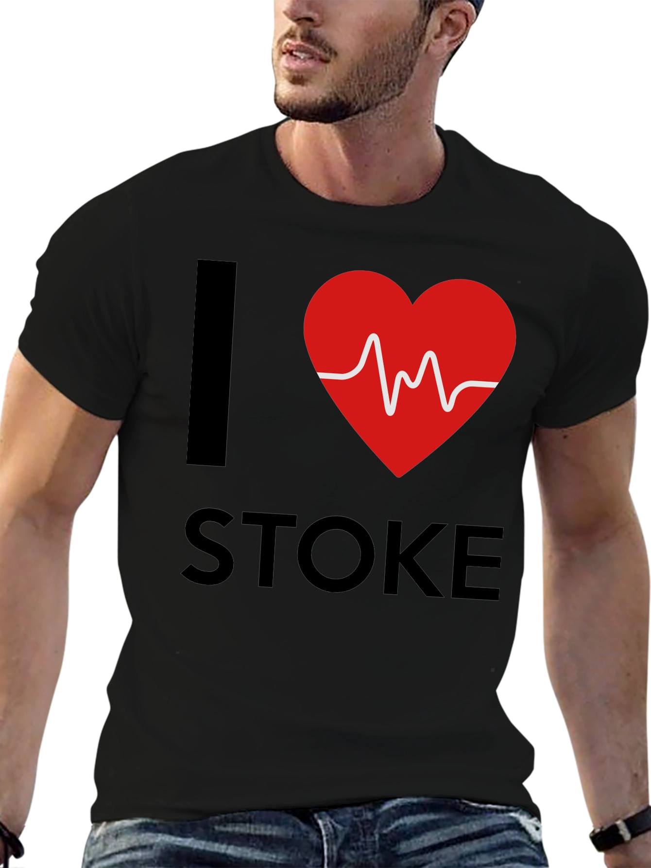 I Heart Stoke Crew Neck T-Shirt