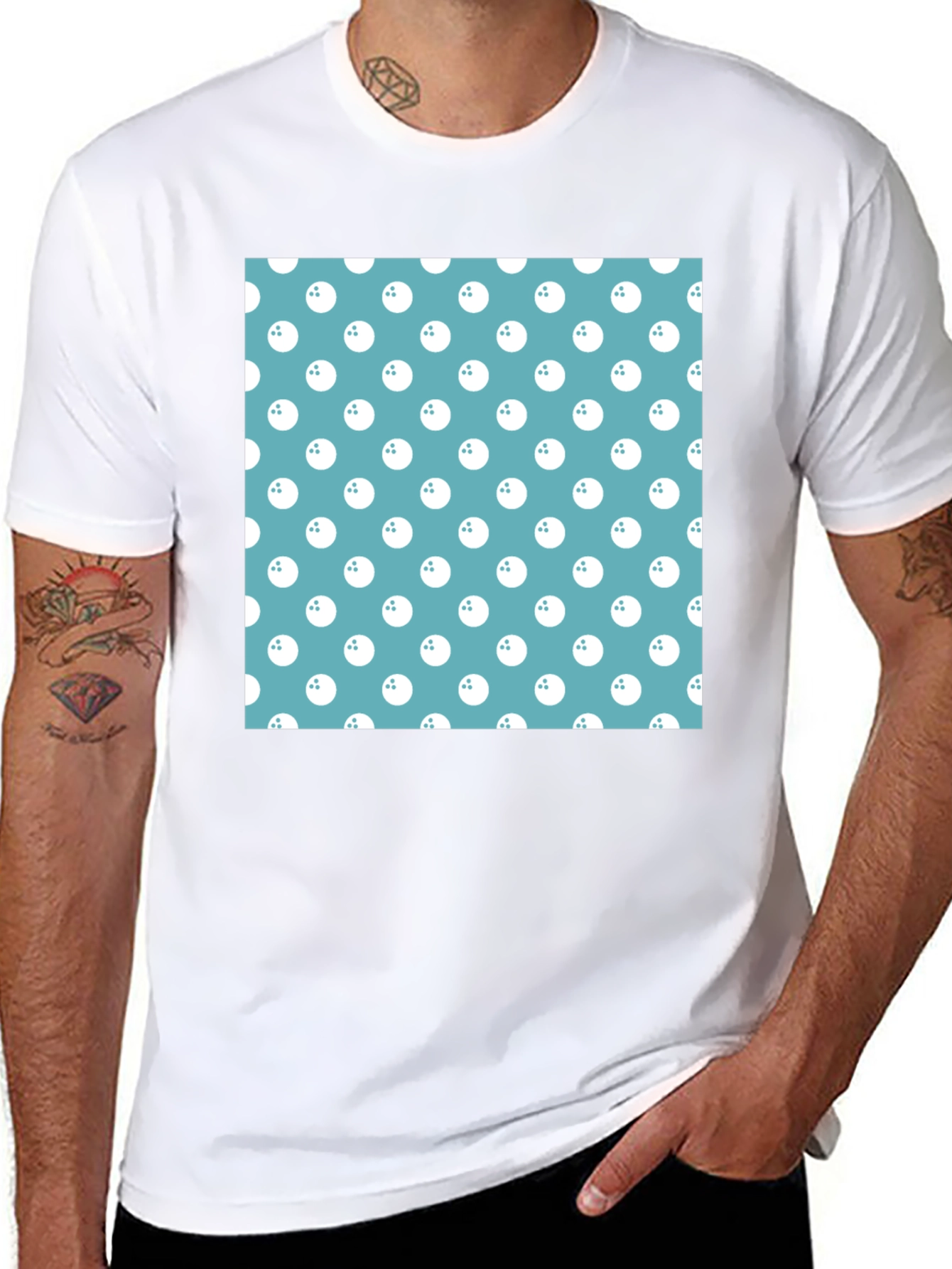 Bowling Ball Pattern T-Shirt