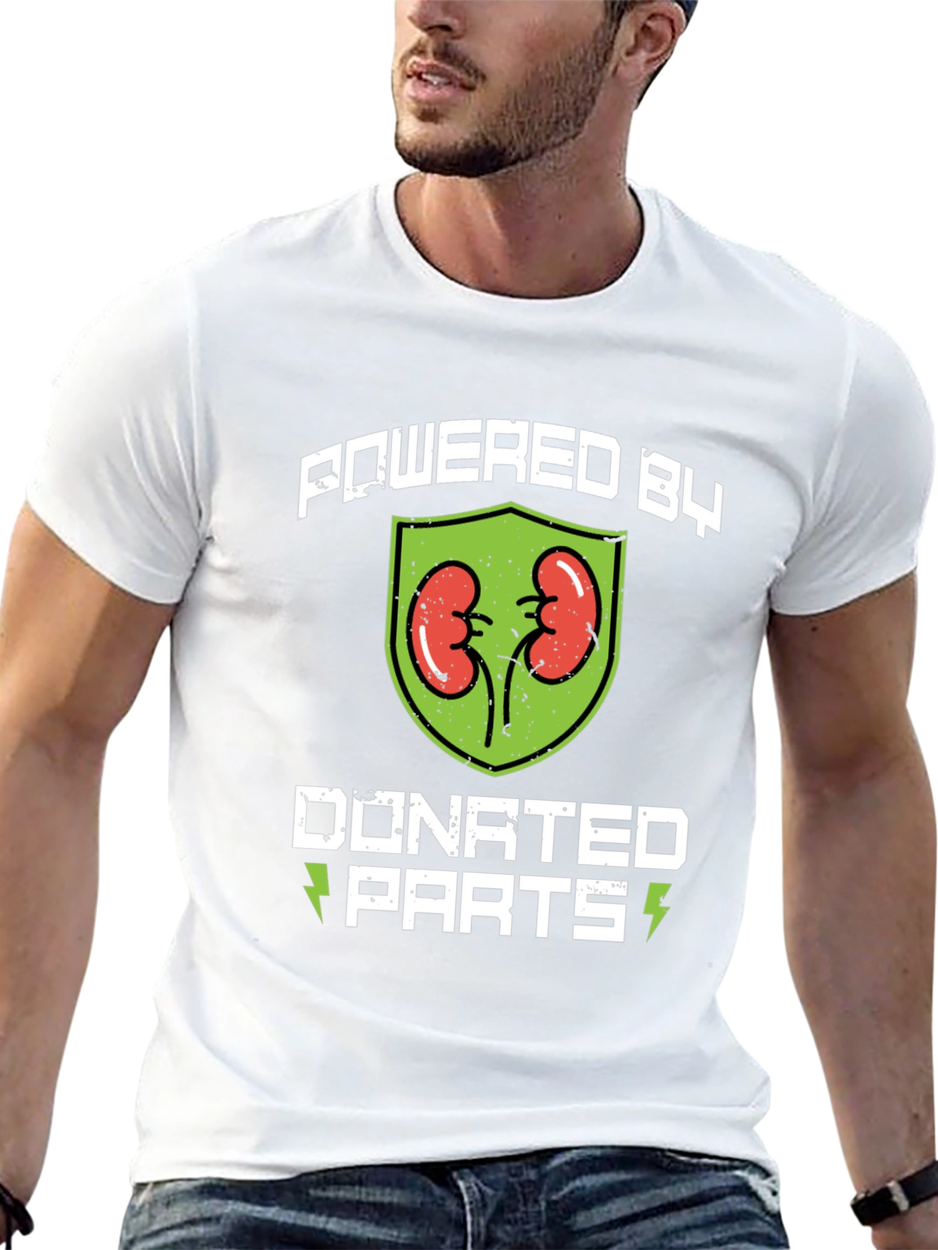 Powered By Donated Parts Graphic Tee