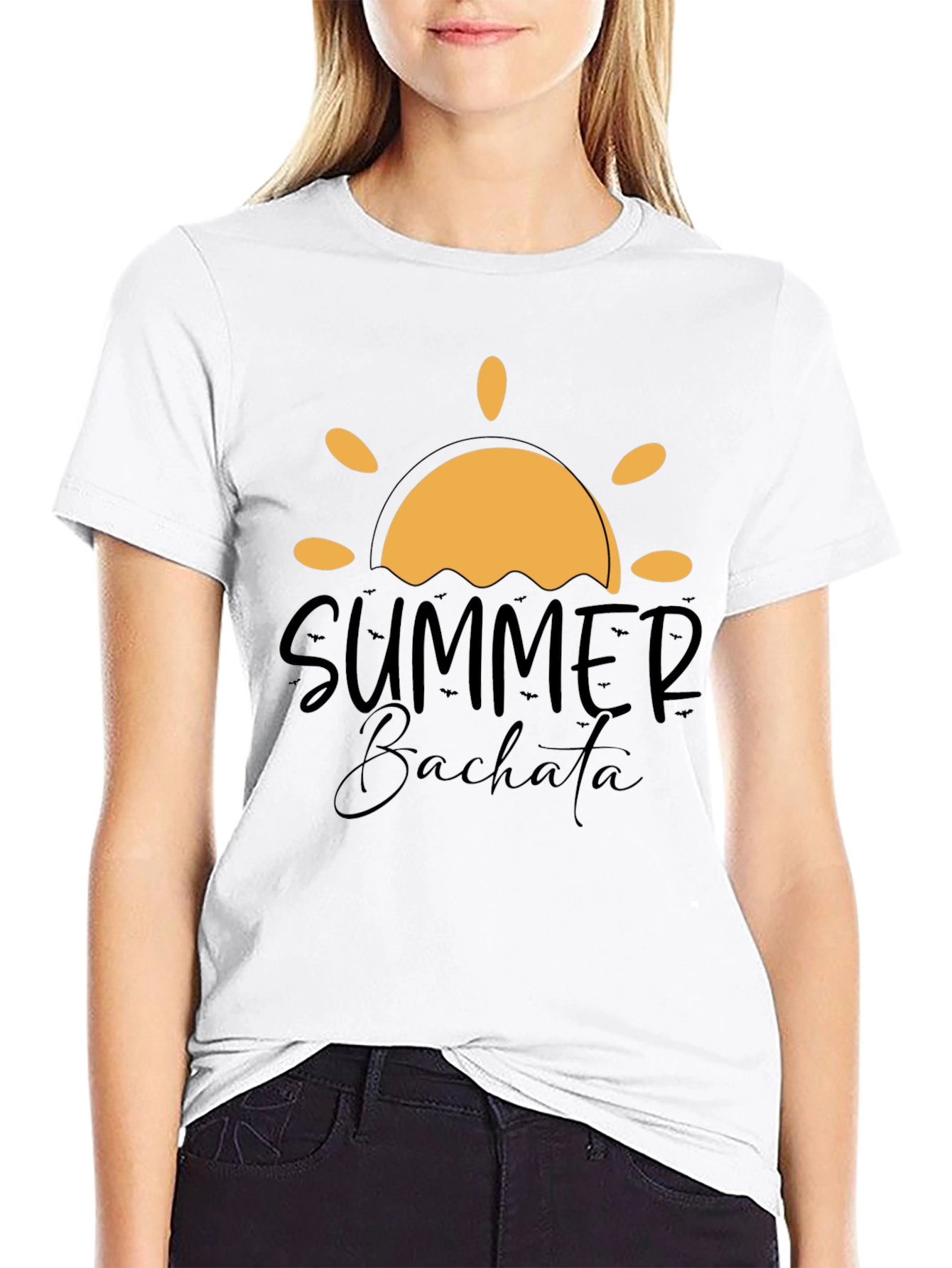 Summer Bachata Graphic Tee - Stylish Black T-Shirt