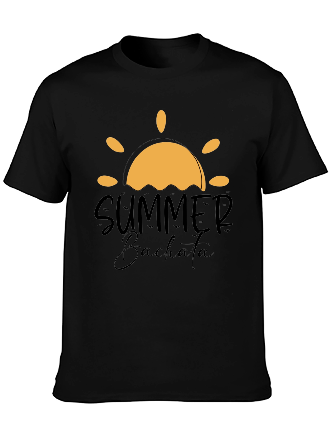 Summer Bachata Graphic Tee - Stylish Black T-Shirt