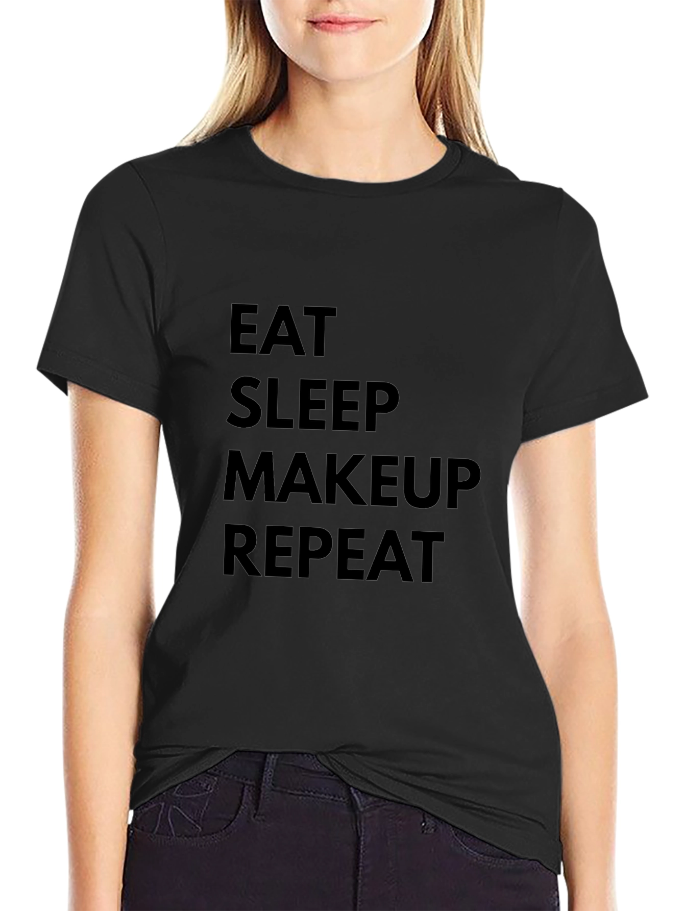 Eat Sleep Makeup Repeat Black T-Shirt