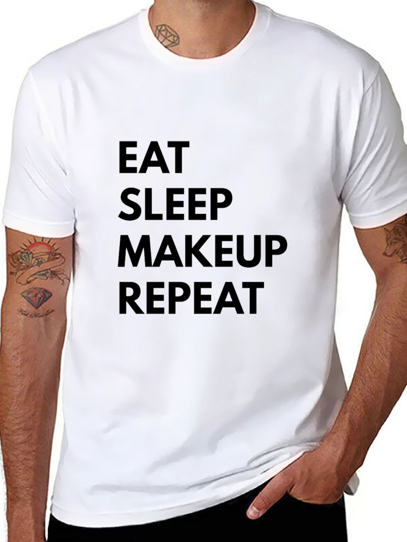 Eat Sleep Makeup Repeat Black T-Shirt