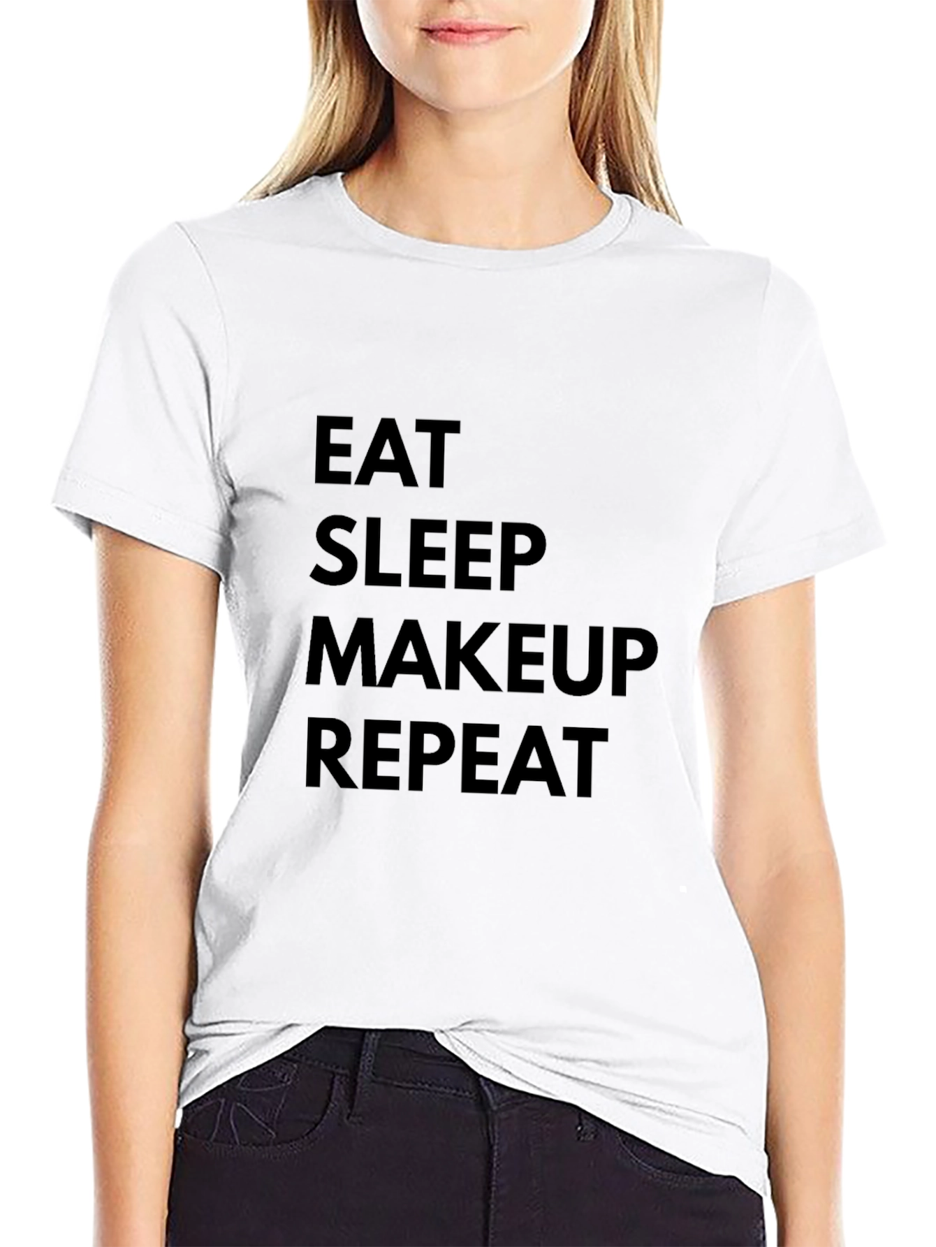 Eat Sleep Makeup Repeat Black T-Shirt
