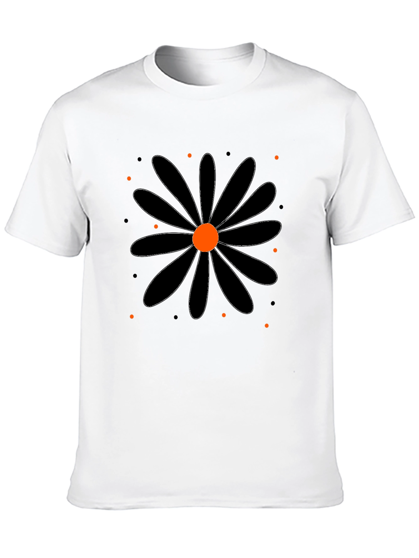 Black Daisy Graphic Tee