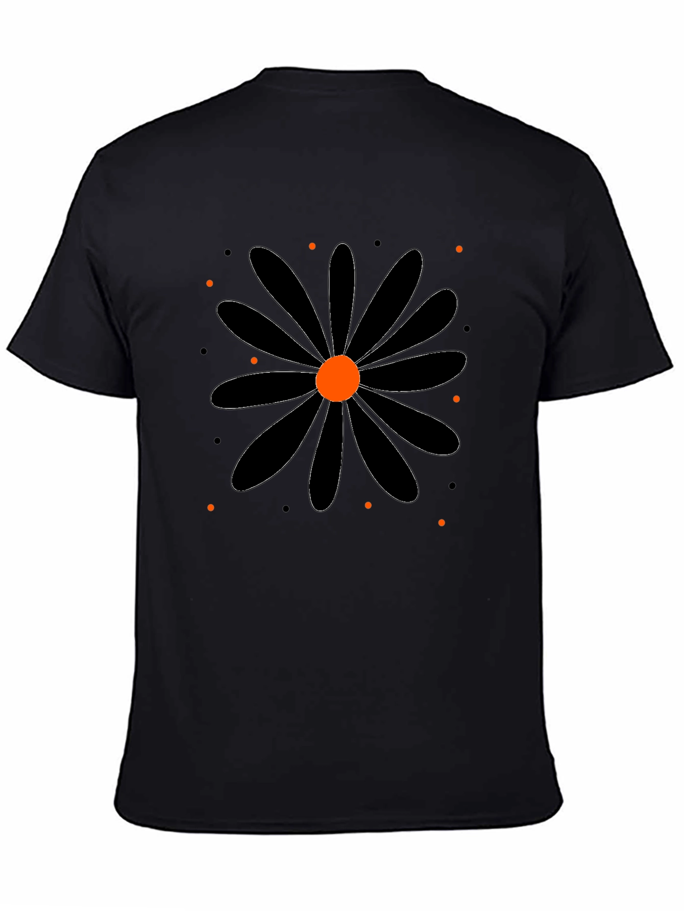 Black Daisy Graphic Tee