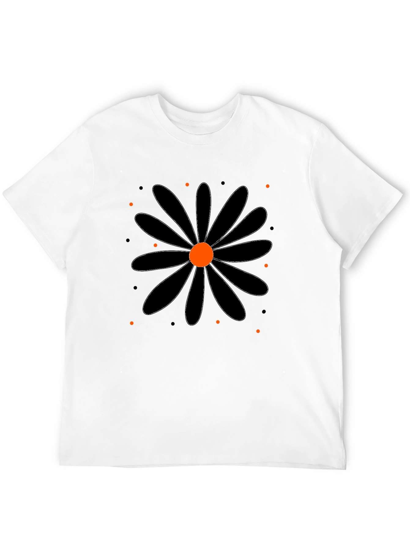 Black Daisy Graphic Tee