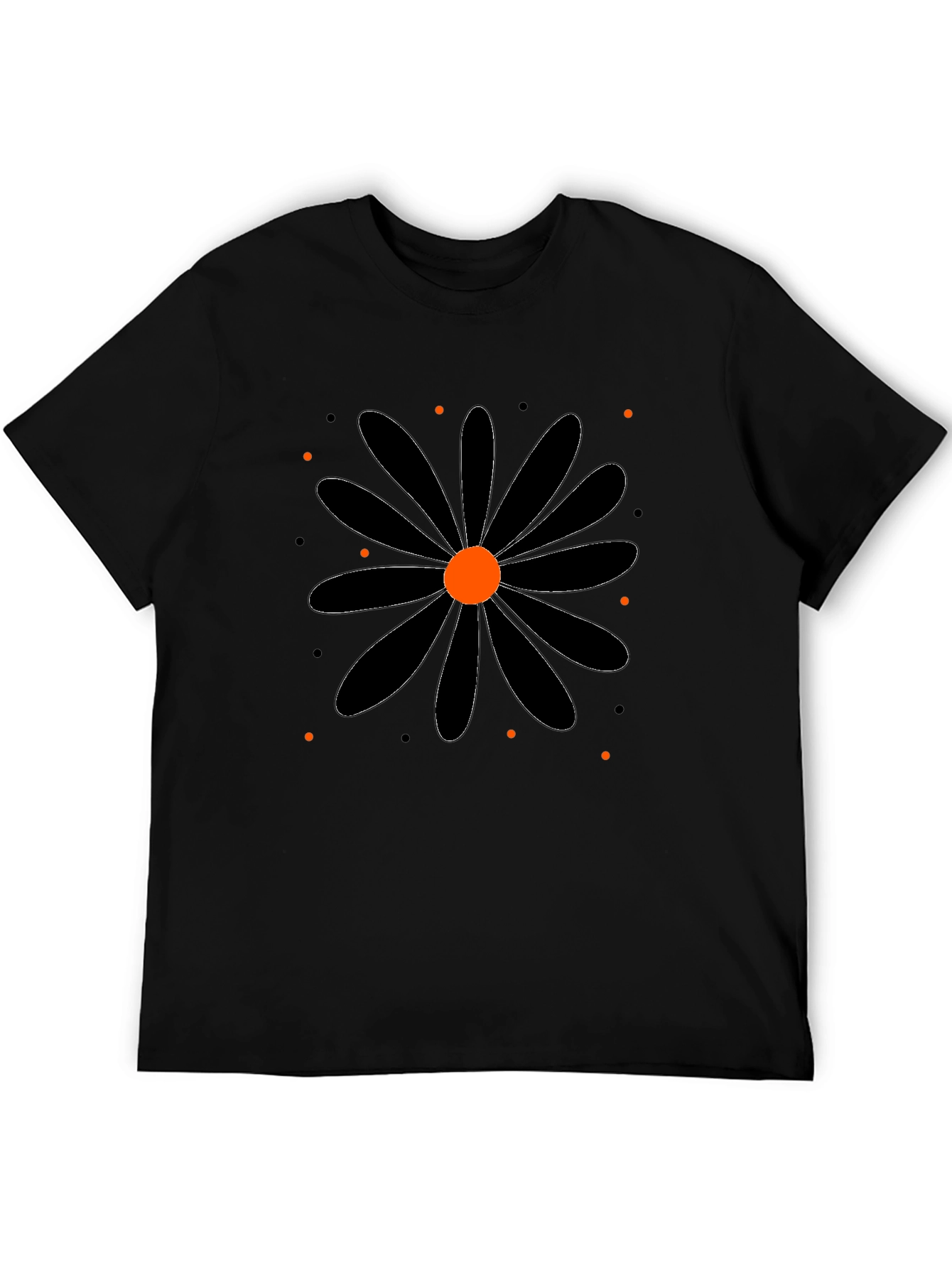 Black Daisy Graphic Tee