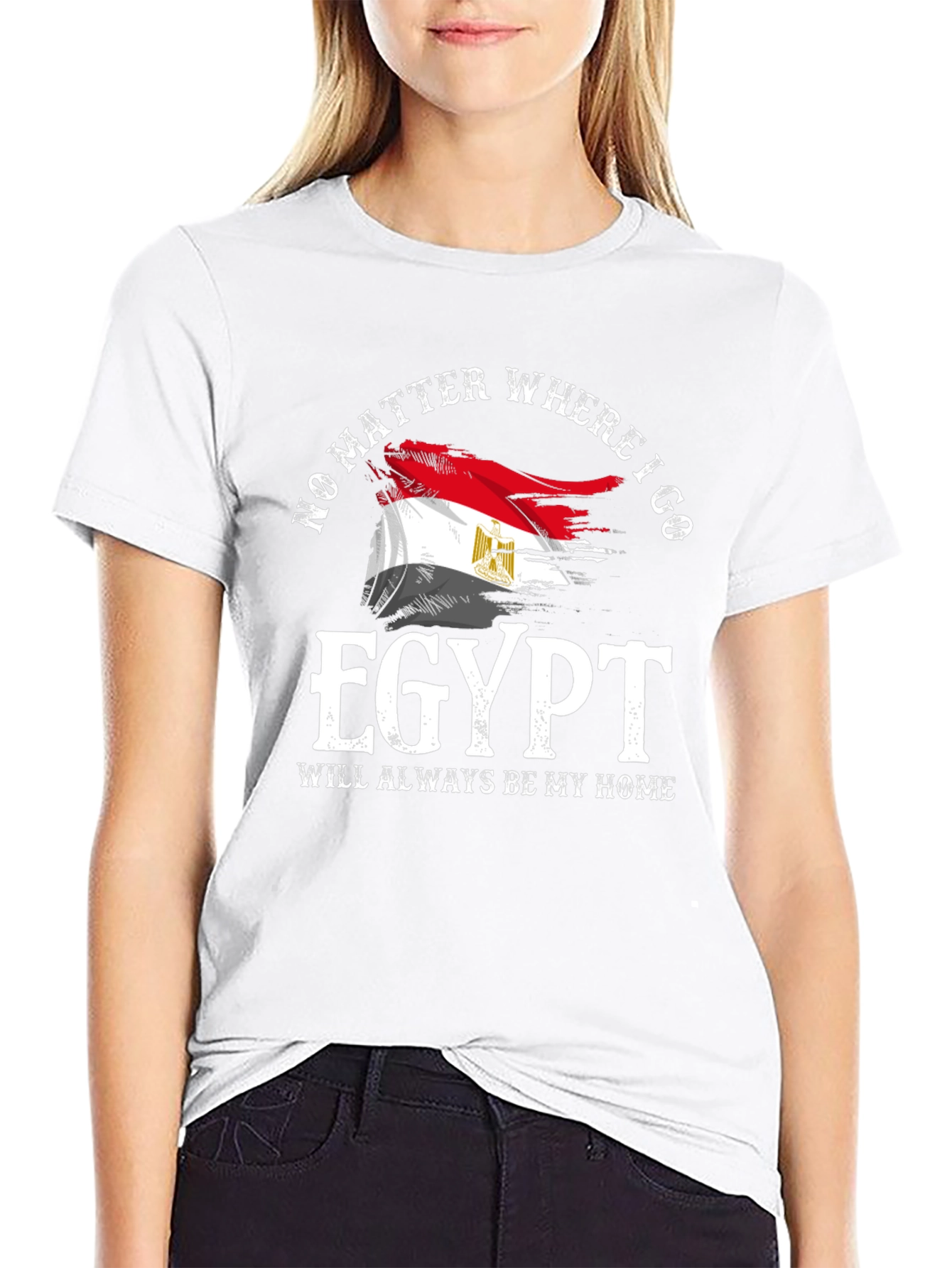 Egypt Flag T-Shirt: No Matter Where Always Home