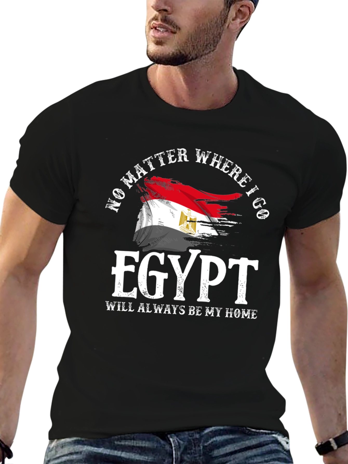Egypt Flag T-Shirt: No Matter Where Always Home