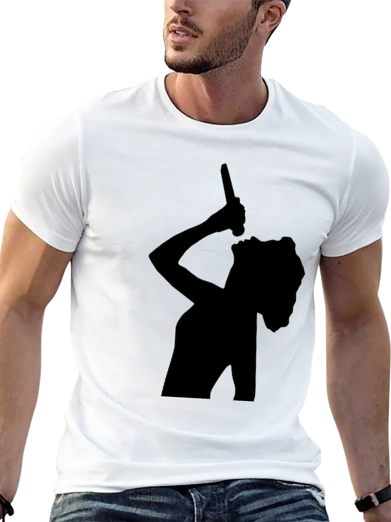 Silhouette Singer Black T-Shirt