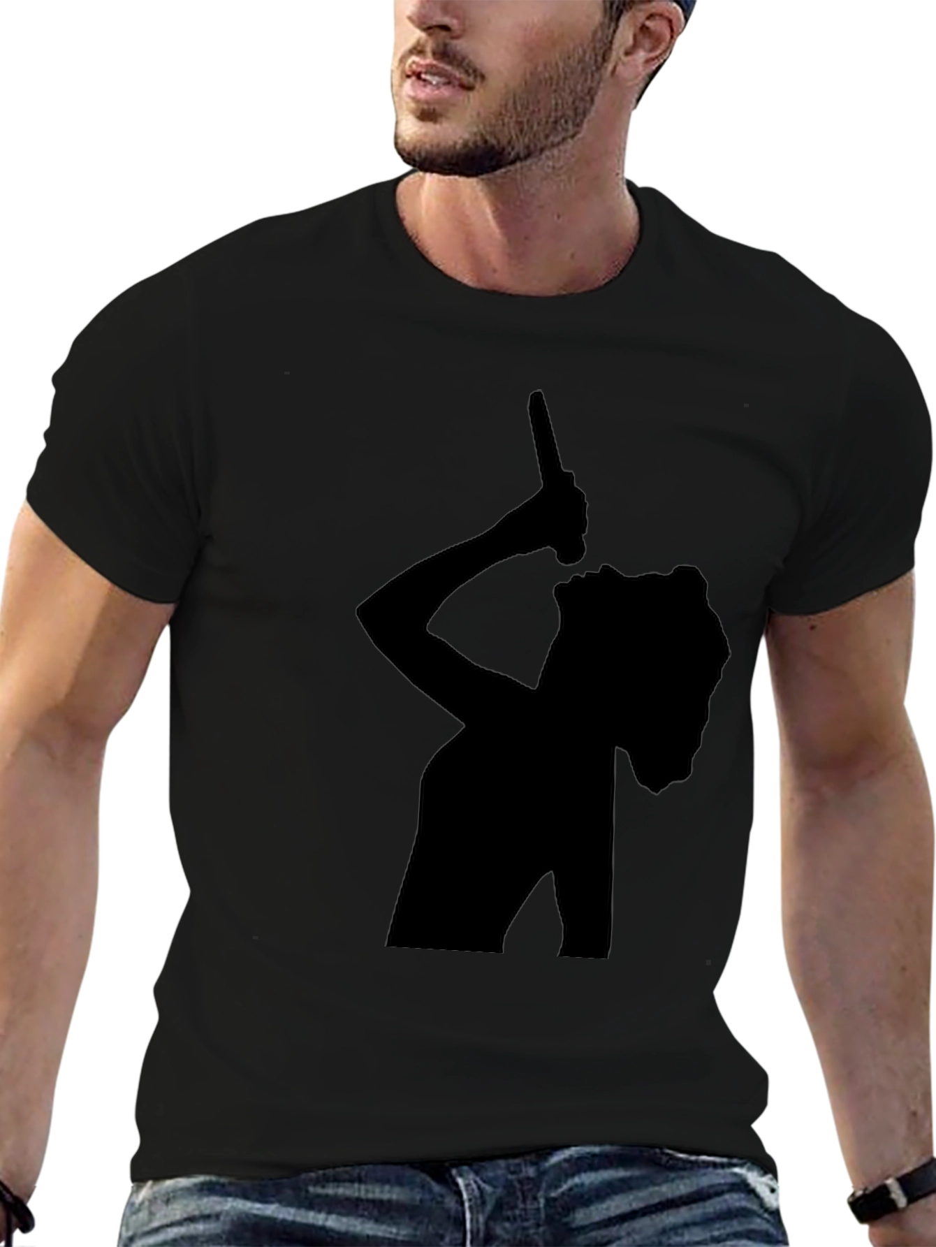Silhouette Singer Black T-Shirt