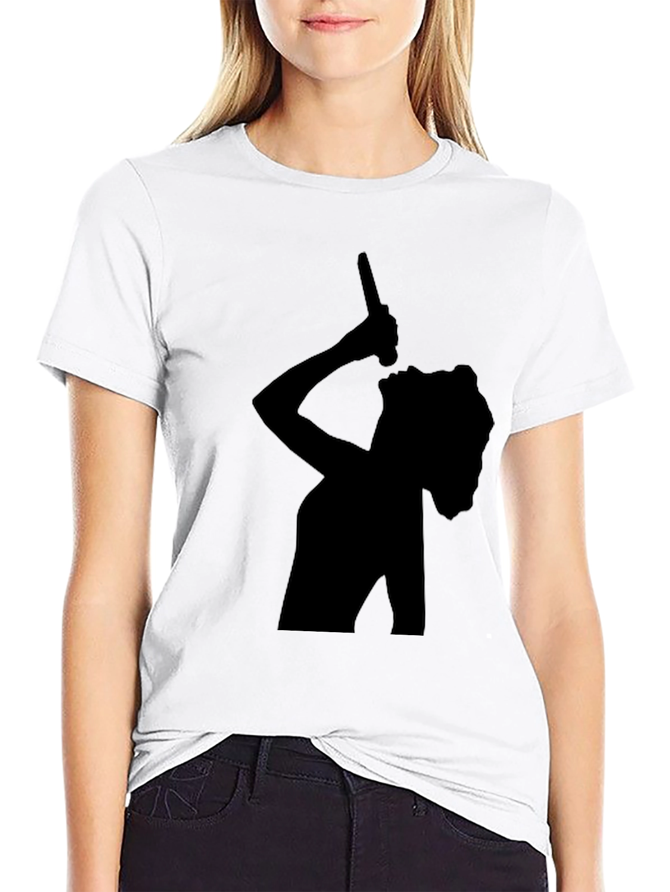 Silhouette Singer Black T-Shirt