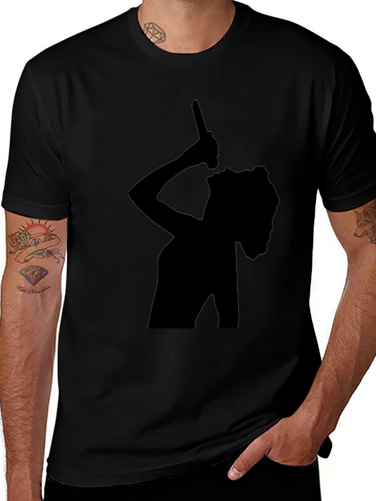 Silhouette Singer Black T-Shirt