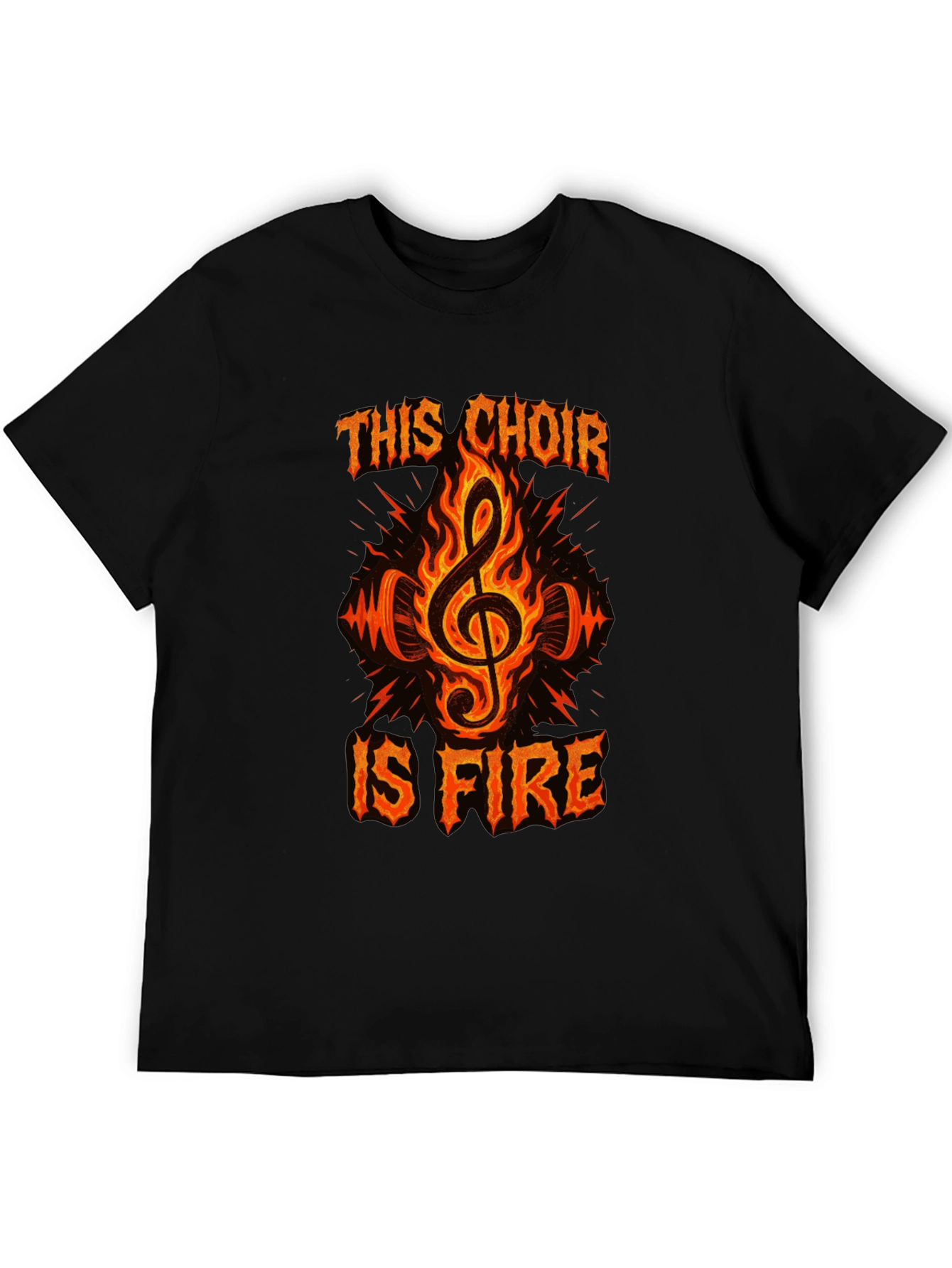 Fiery Choir T-Shirt - Music Lover Tee