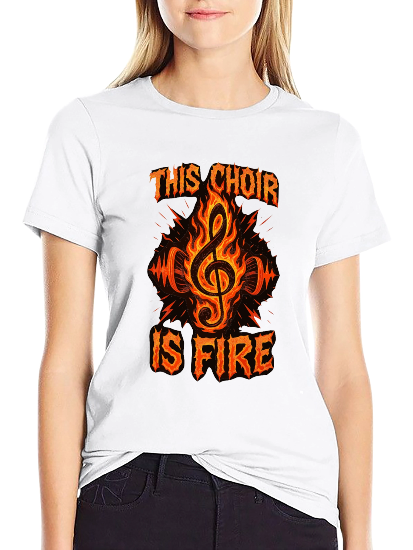 Fiery Choir T-Shirt - Music Lover Tee