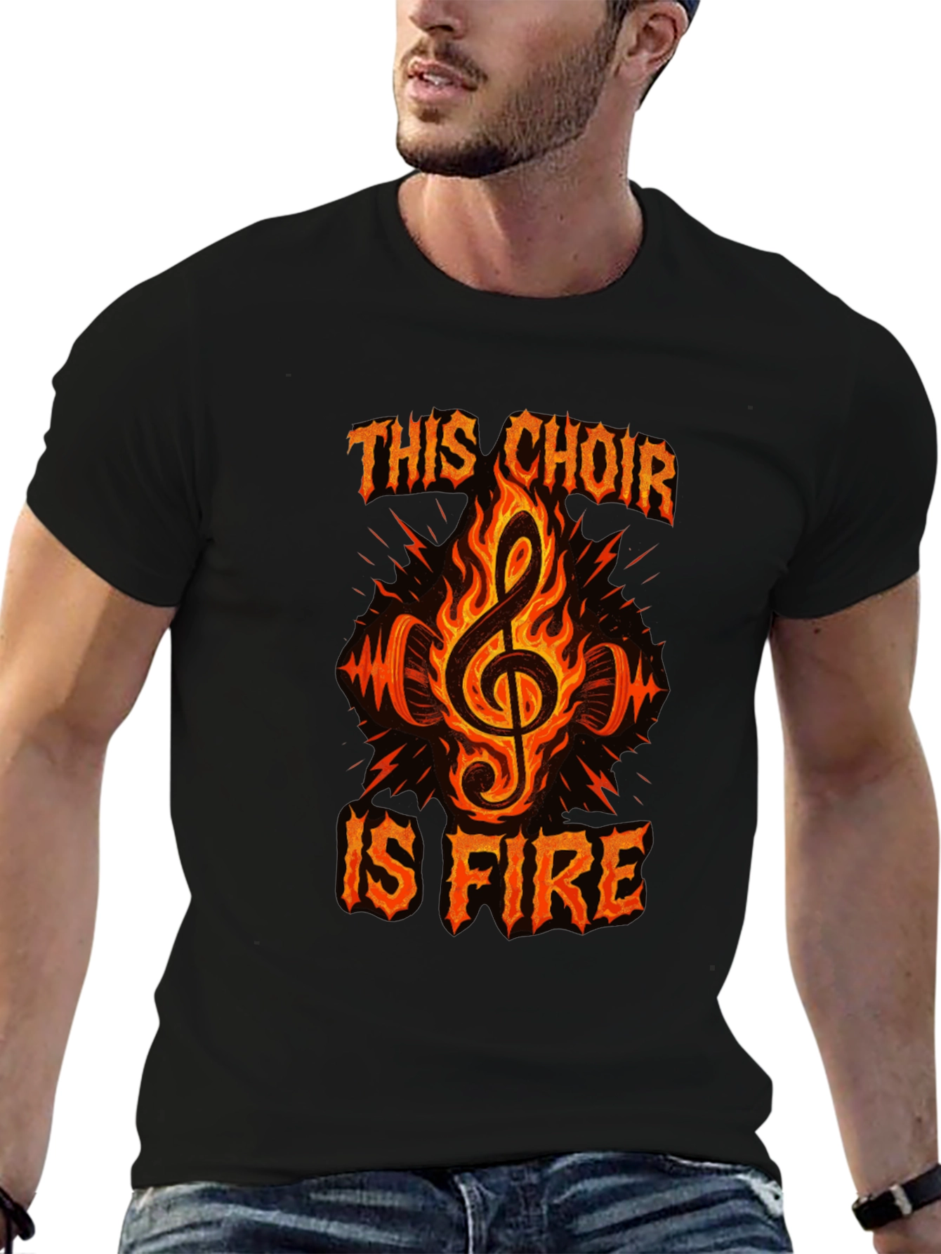 Fiery Choir T-Shirt - Music Lover Tee