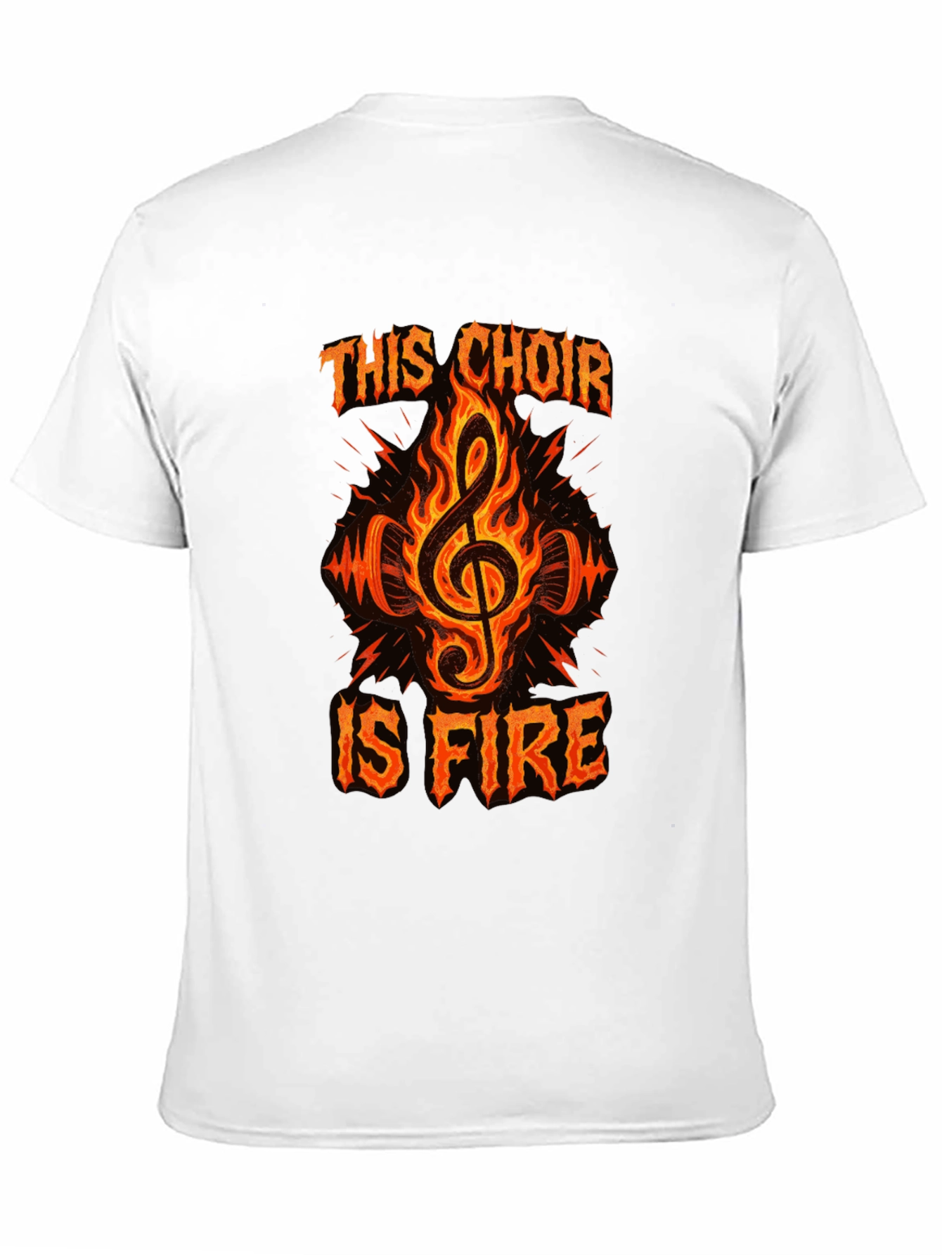 Fiery Choir T-Shirt - Music Lover Tee