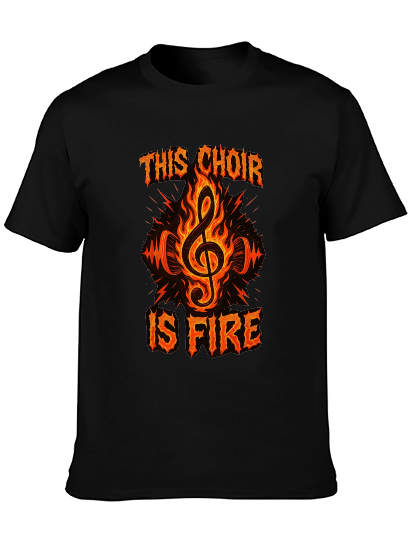 Fiery Choir T-Shirt - Music Lover Tee