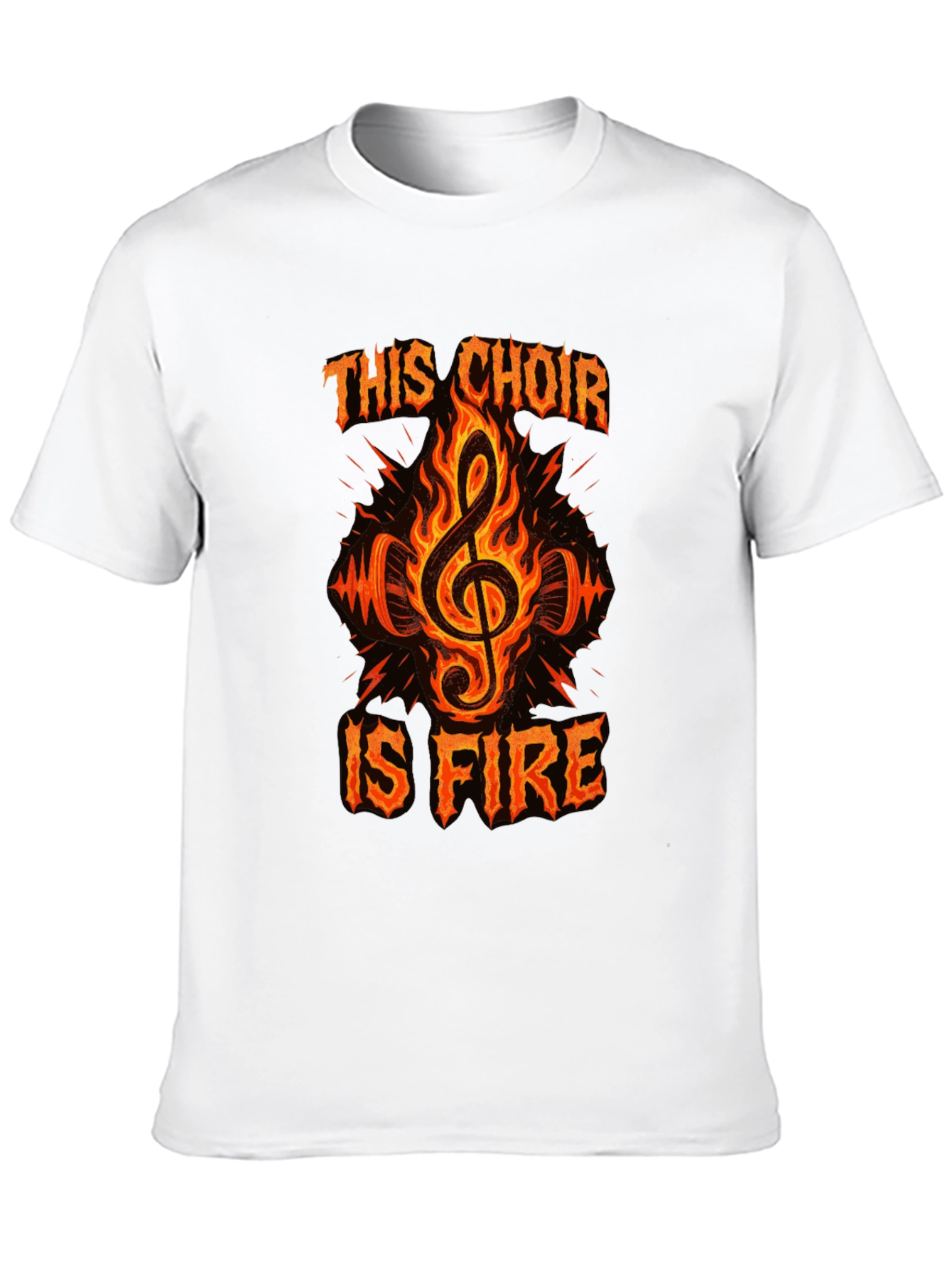 Fiery Choir T-Shirt - Music Lover Tee
