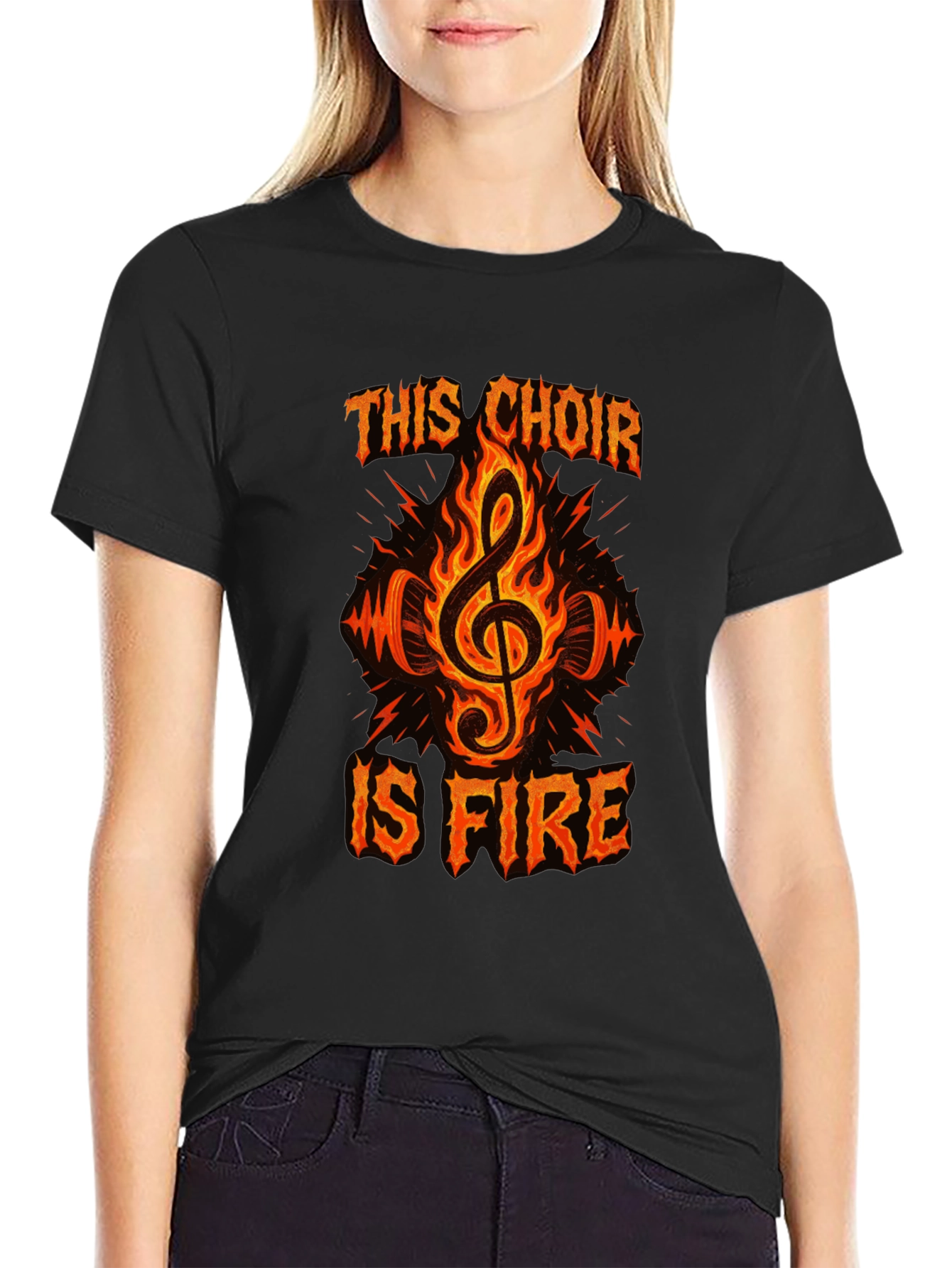 Fiery Choir T-Shirt - Music Lover Tee