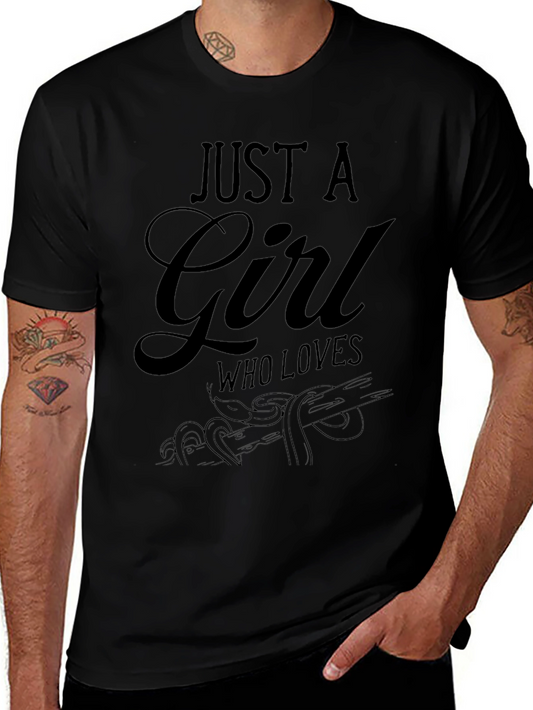 Just a Girl Who Loves Snakes Black T-Shirt
