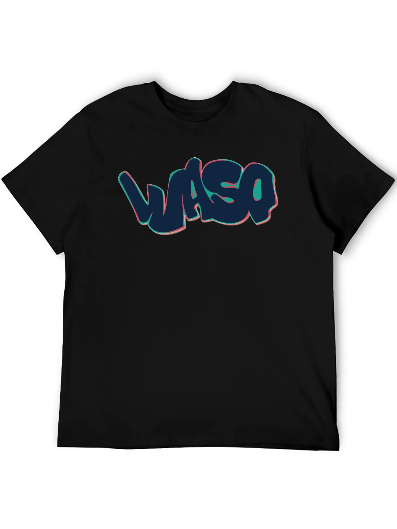 Waso Graffiti Style Black T-Shirt