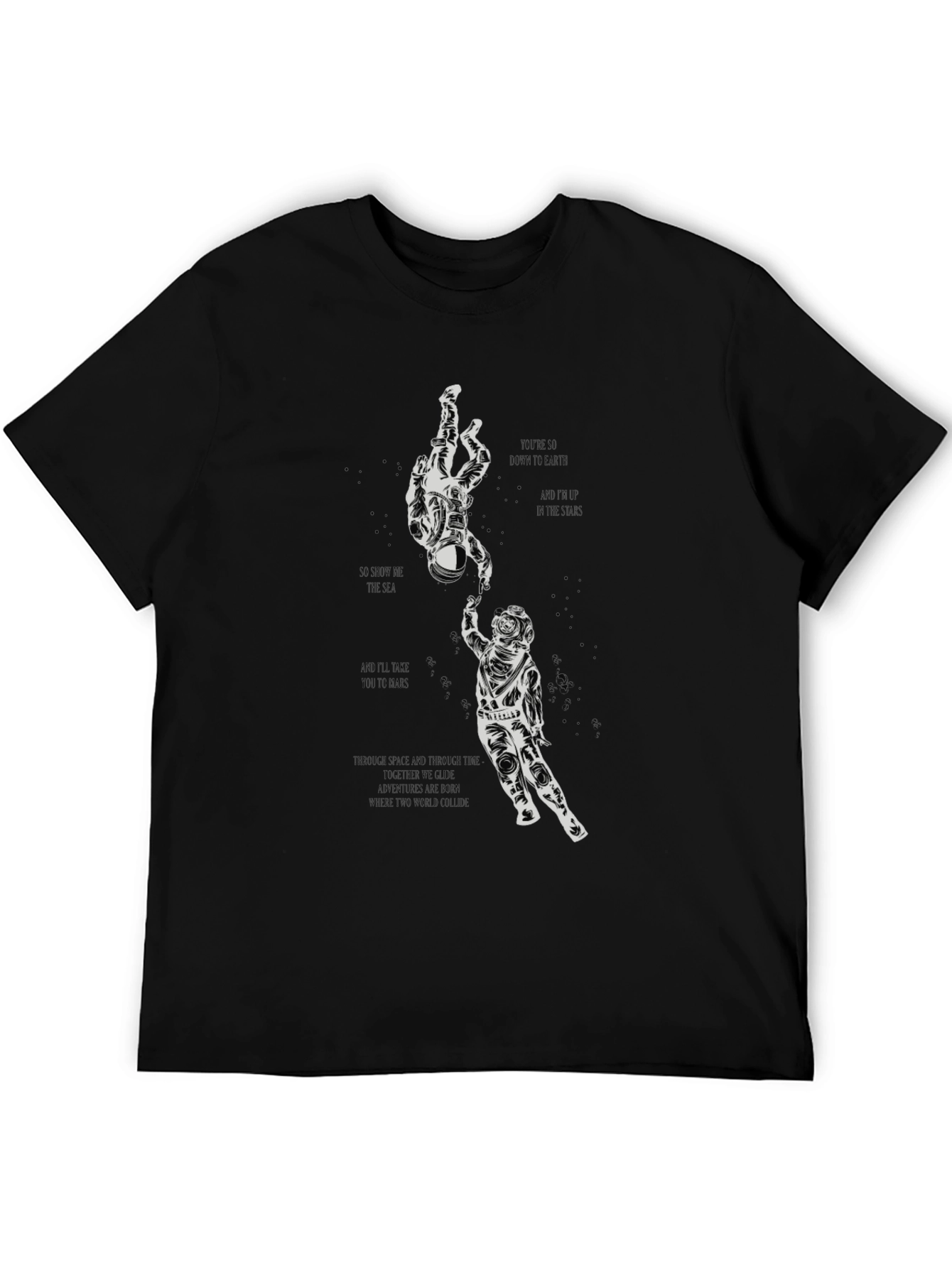 Astronaut Reach Graphic Tee - Space Lovers T-Shirt