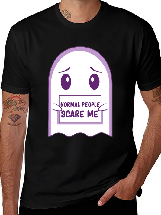 Normal People Scare Me Ghost T-Shirt