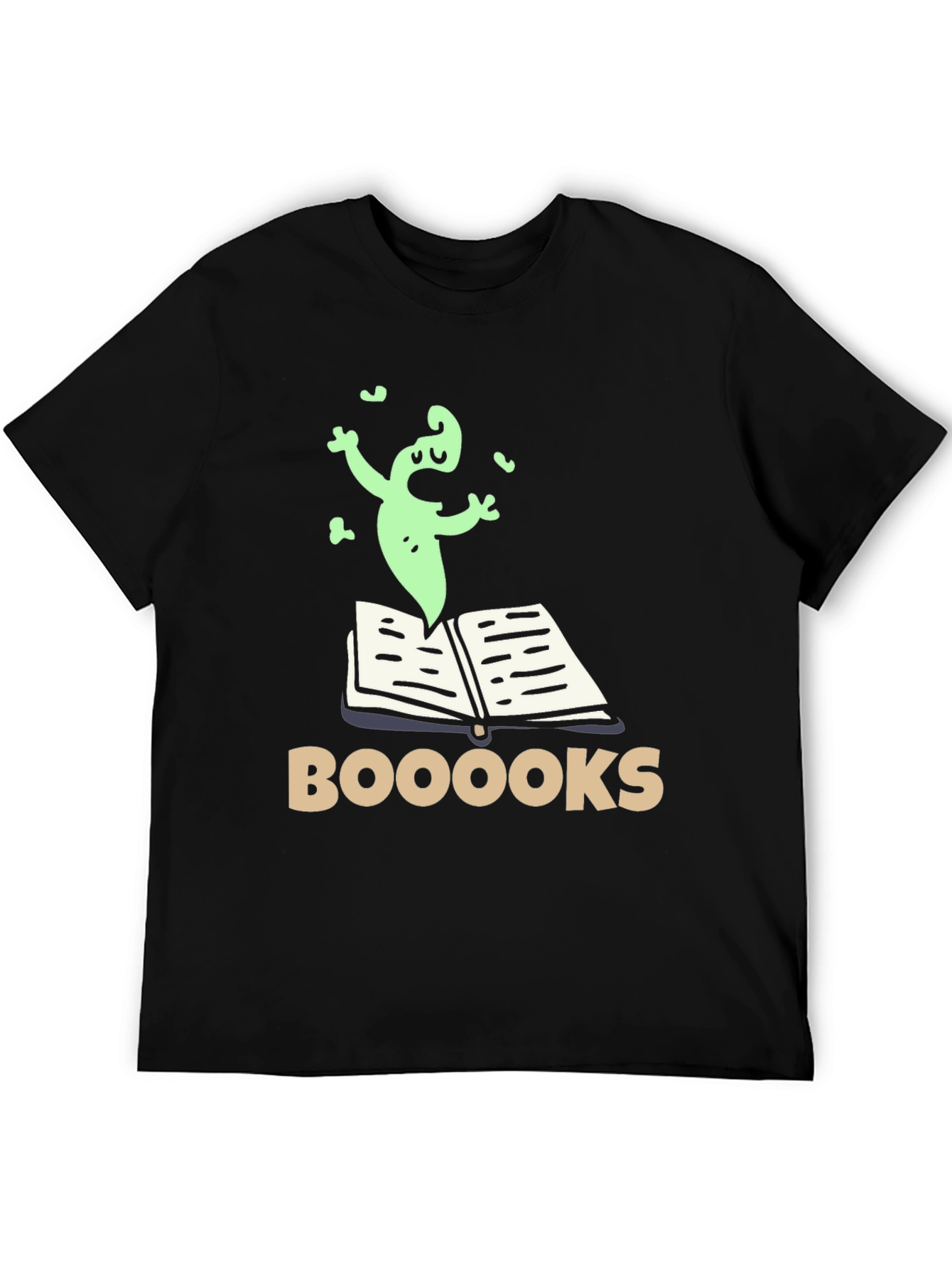 Booooks! Funny Ghost Reading T-Shirt