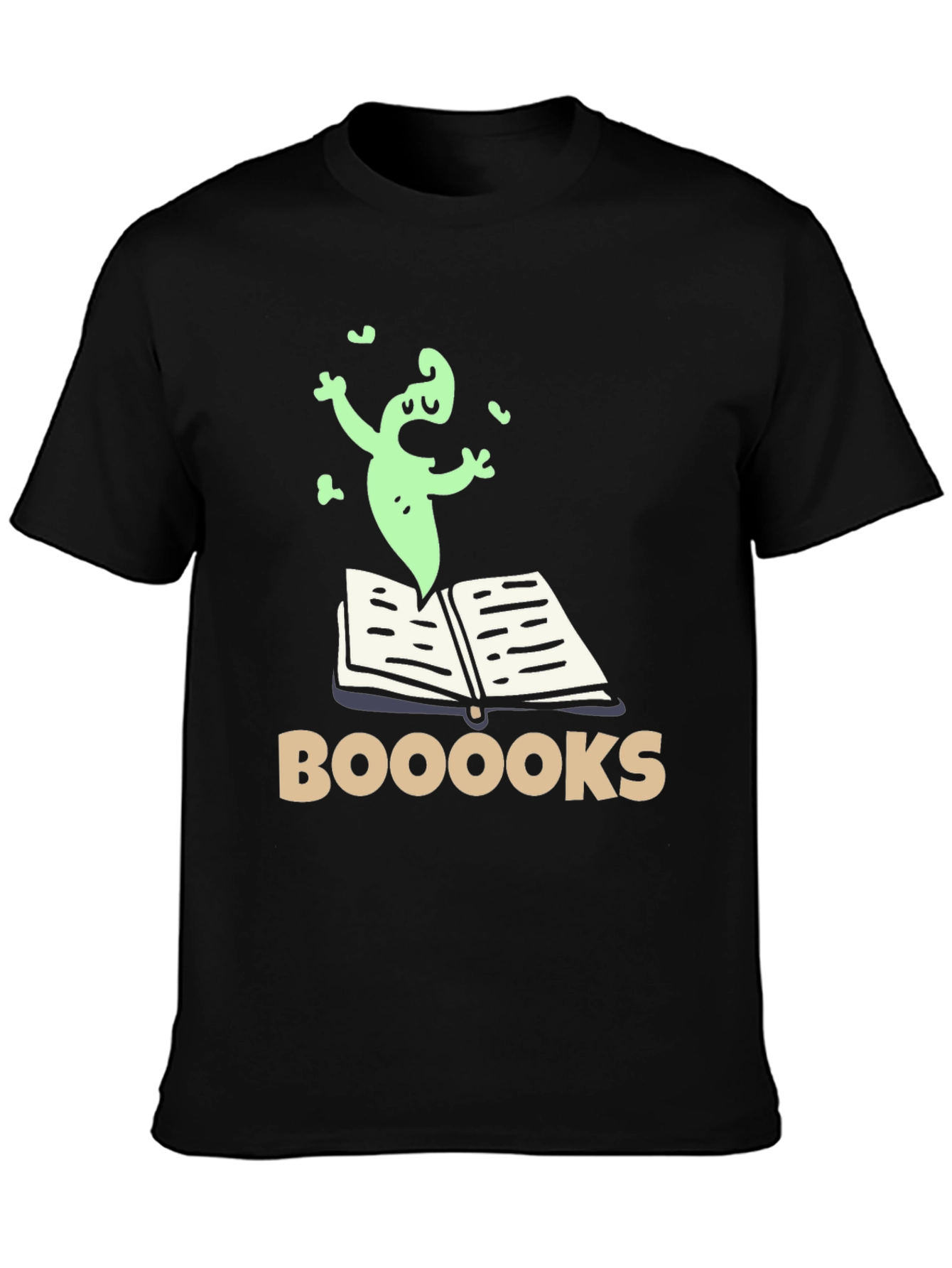 Booooks! Funny Ghost Reading T-Shirt