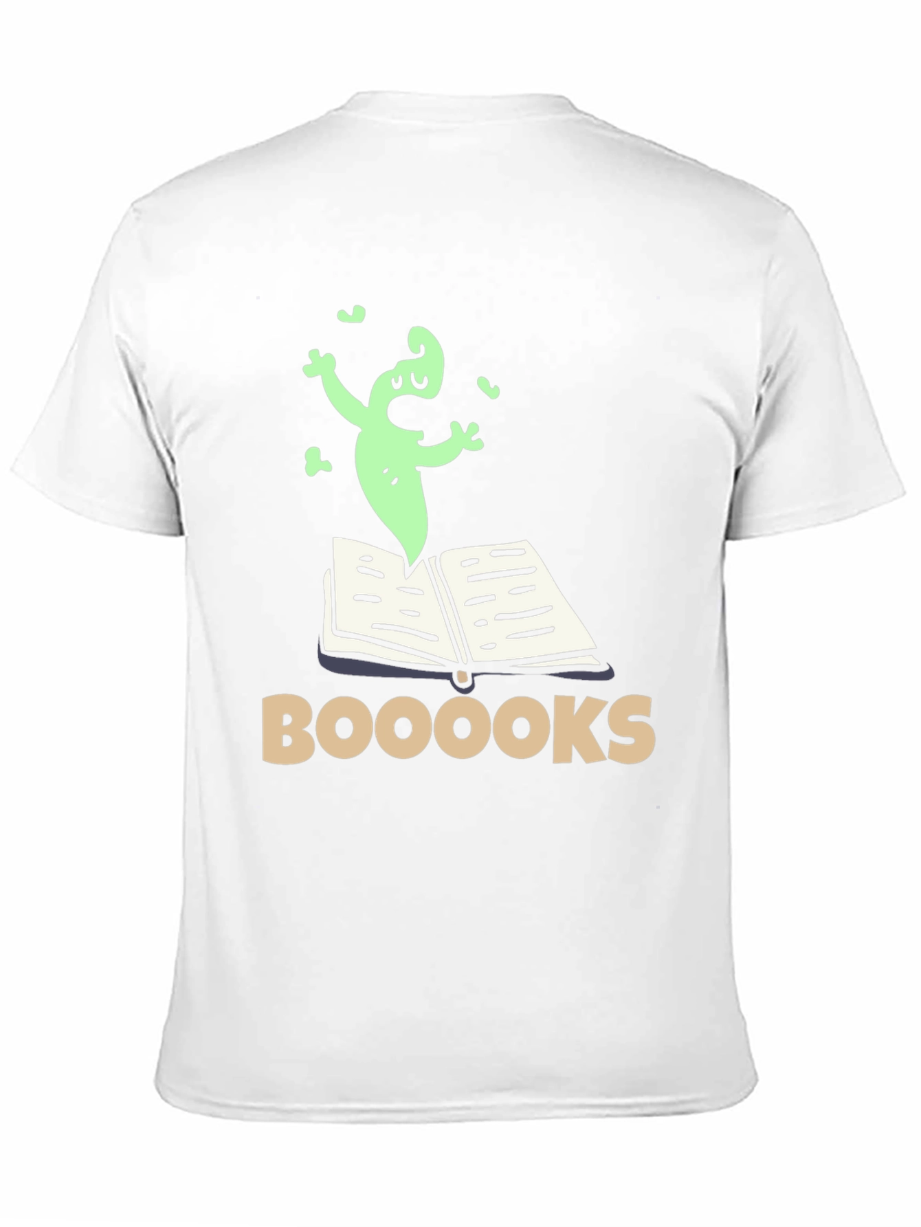 Booooks! Funny Ghost Reading T-Shirt