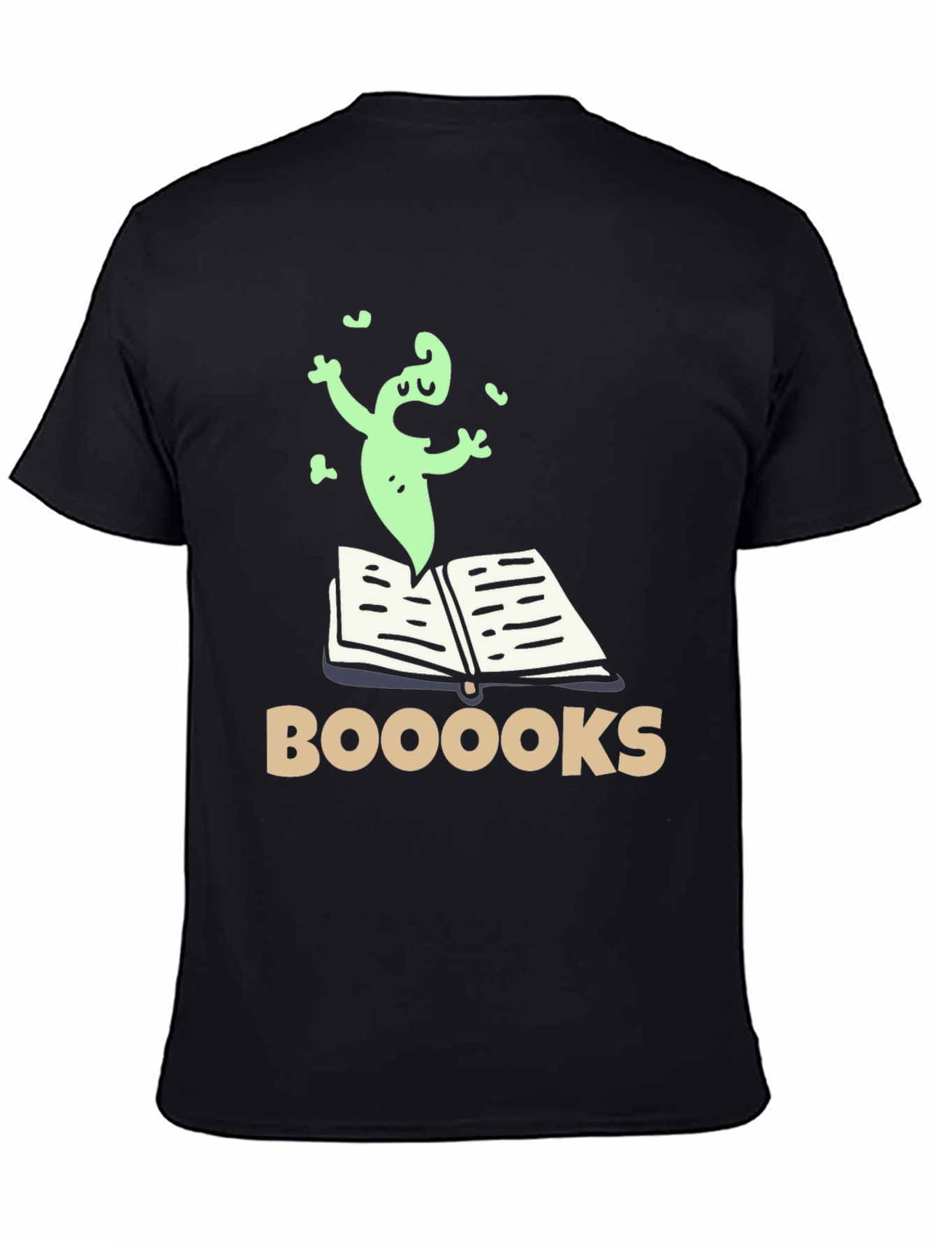 Booooks! Funny Ghost Reading T-Shirt