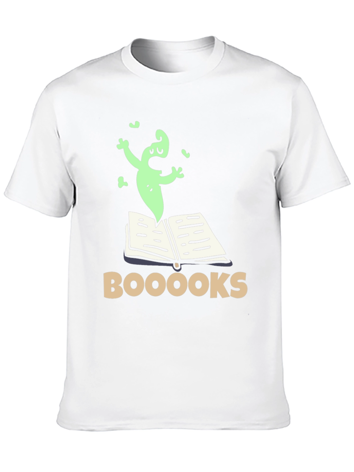 Booooks! Funny Ghost Reading T-Shirt