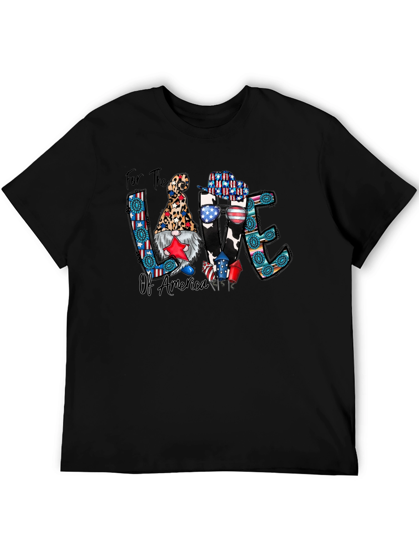 Patriotic Gnome T-Shirt: For the Love of America