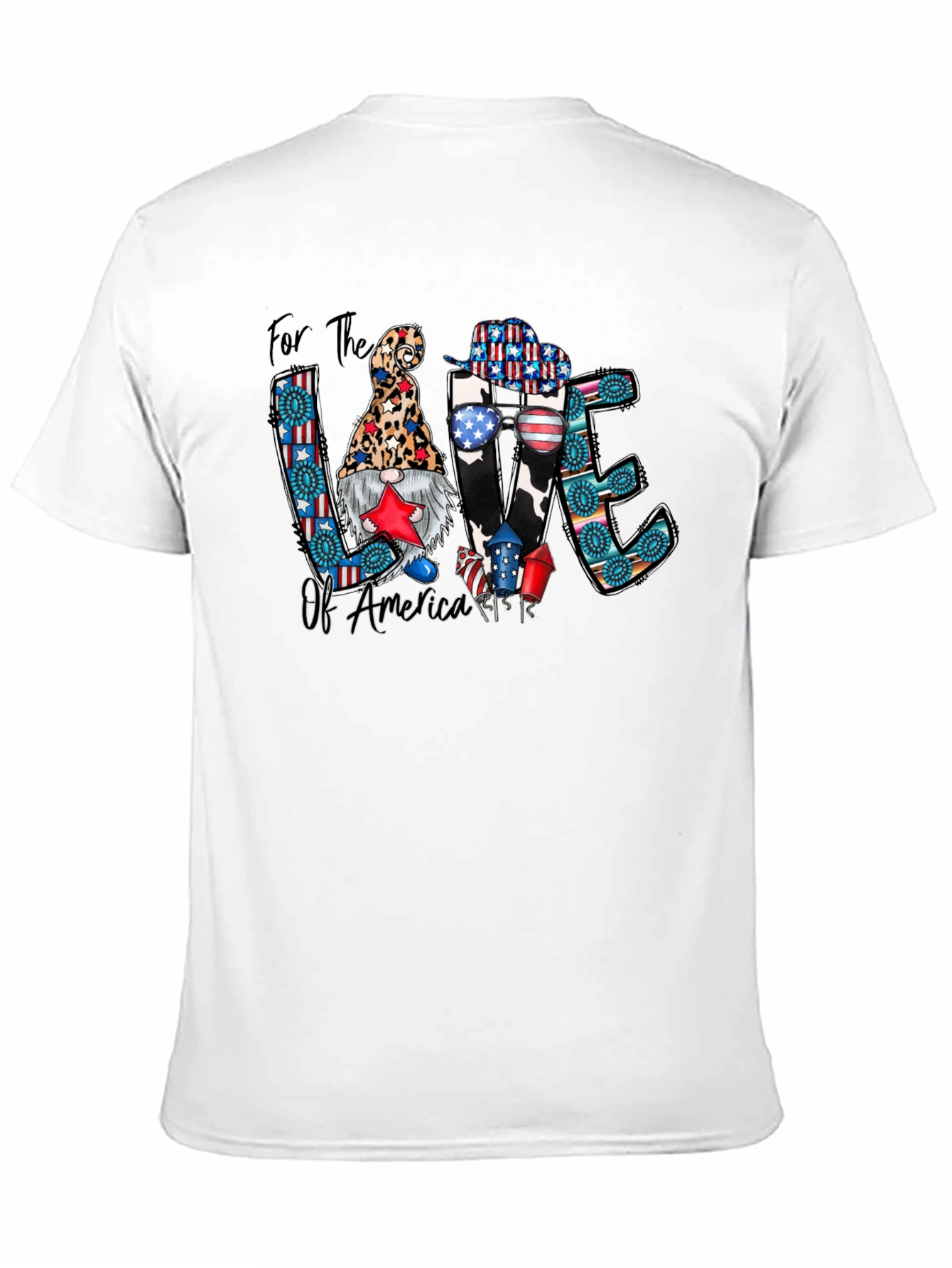 Patriotic Gnome T-Shirt: For the Love of America