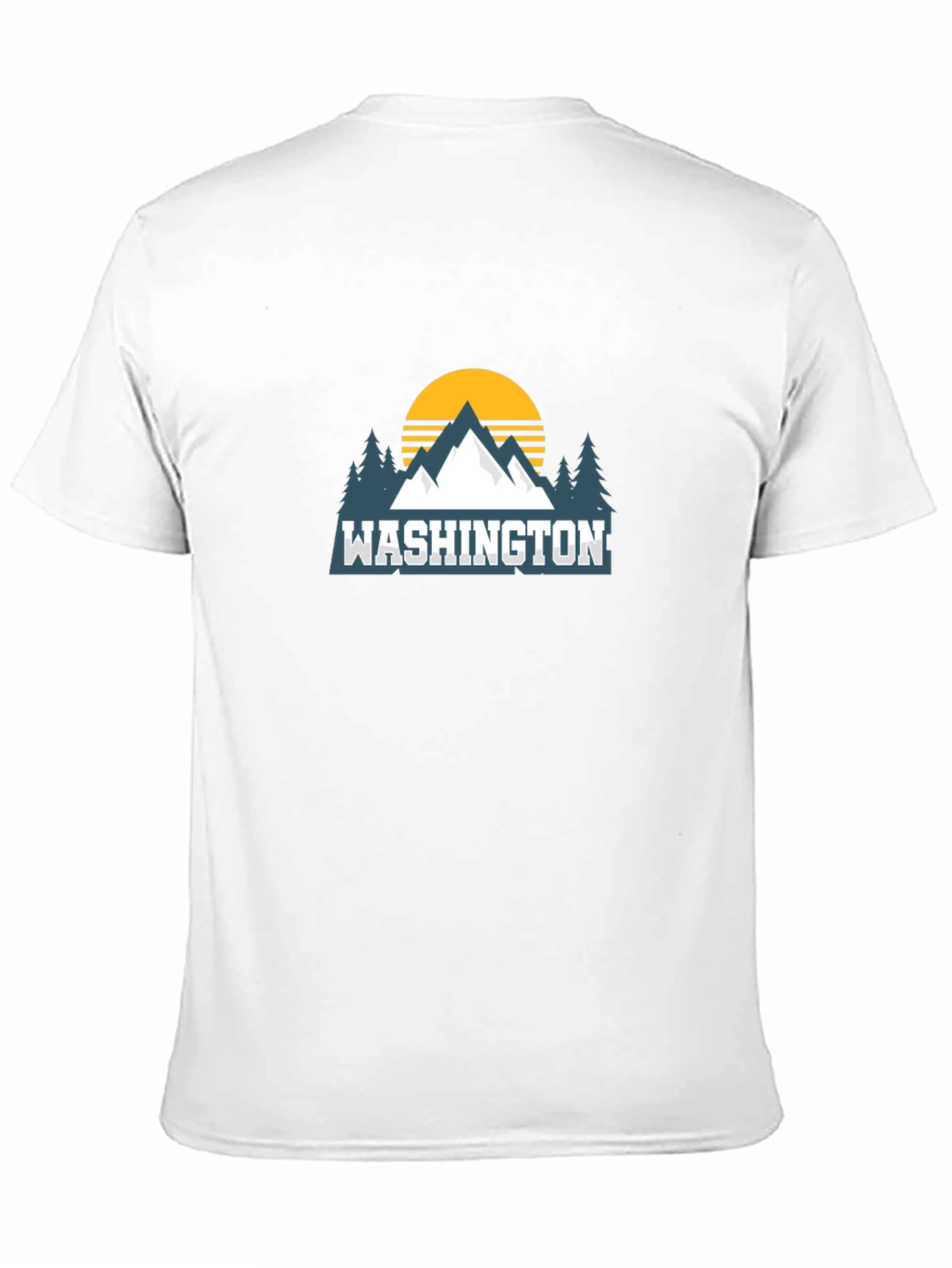 Washington Mountain Graphic Tee - Black