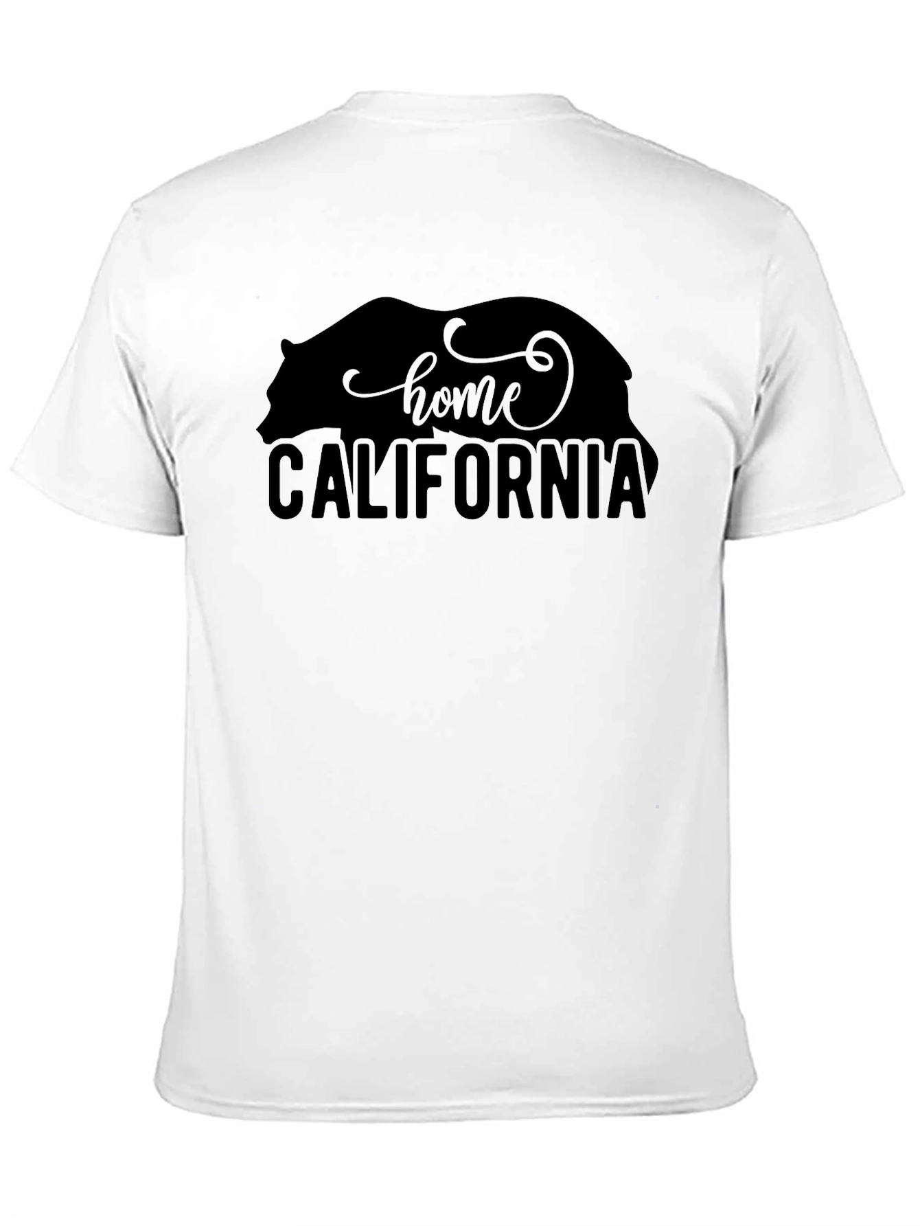 California Home Bear Graphic T-Shirt - Black