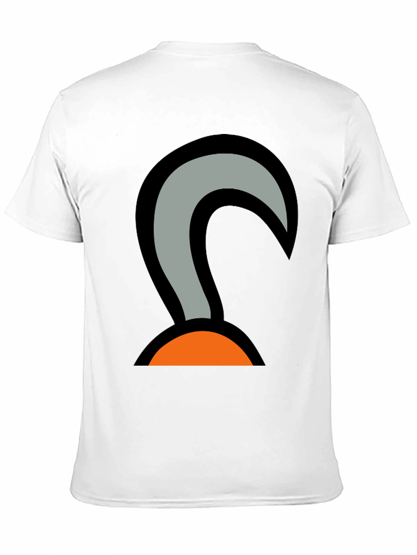 Cartoon Hook Graphic Tee - Black Cotton Blend