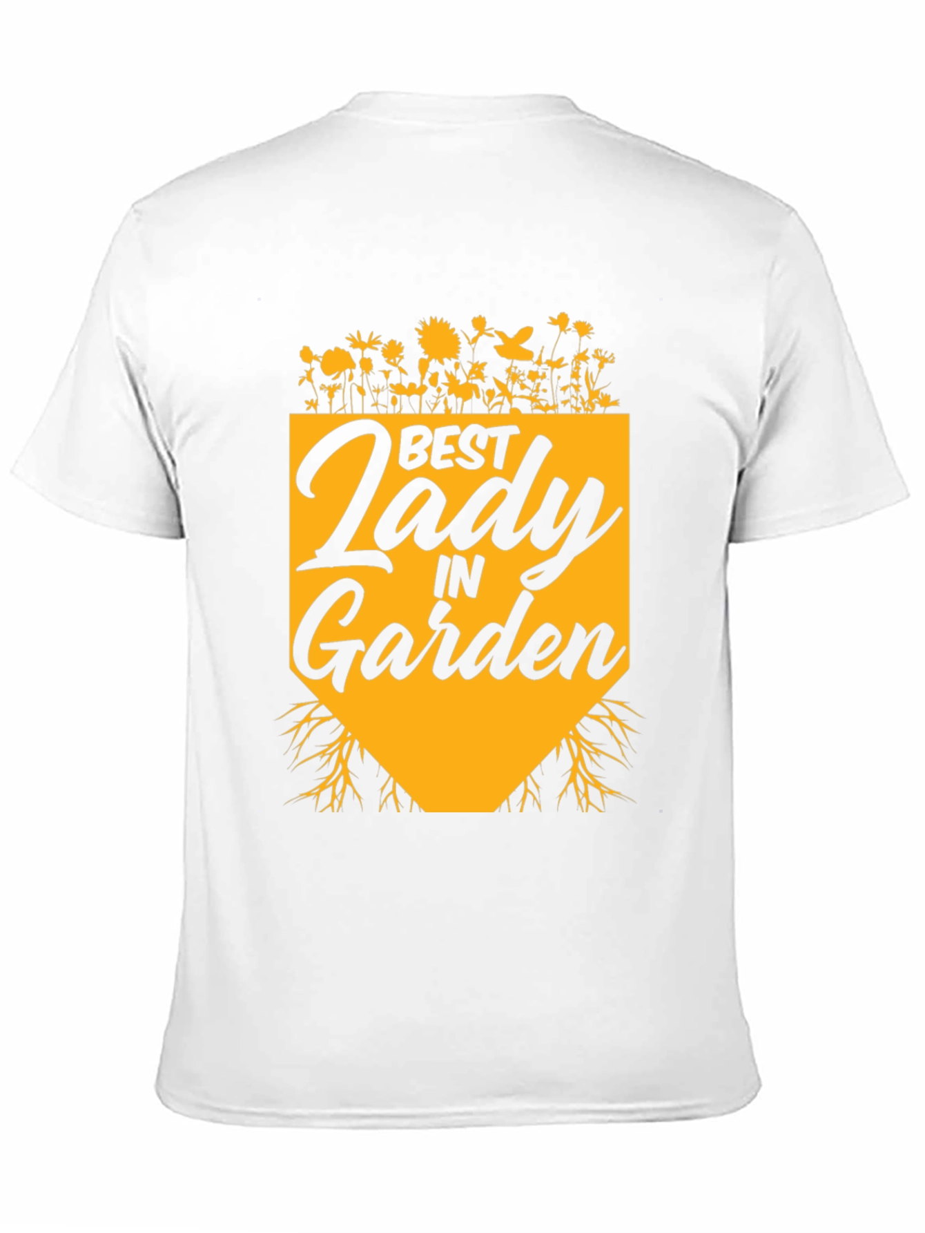 Best Lady in Garden T-Shirt - Black Cotton Tee