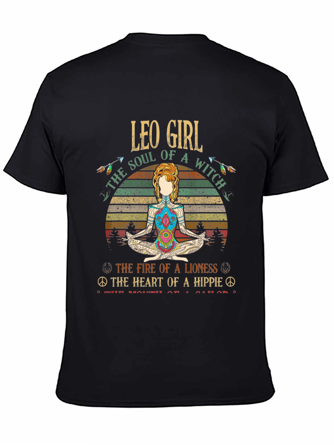 Leo Girl Soul Witch Hippie Graphic T-Shirt